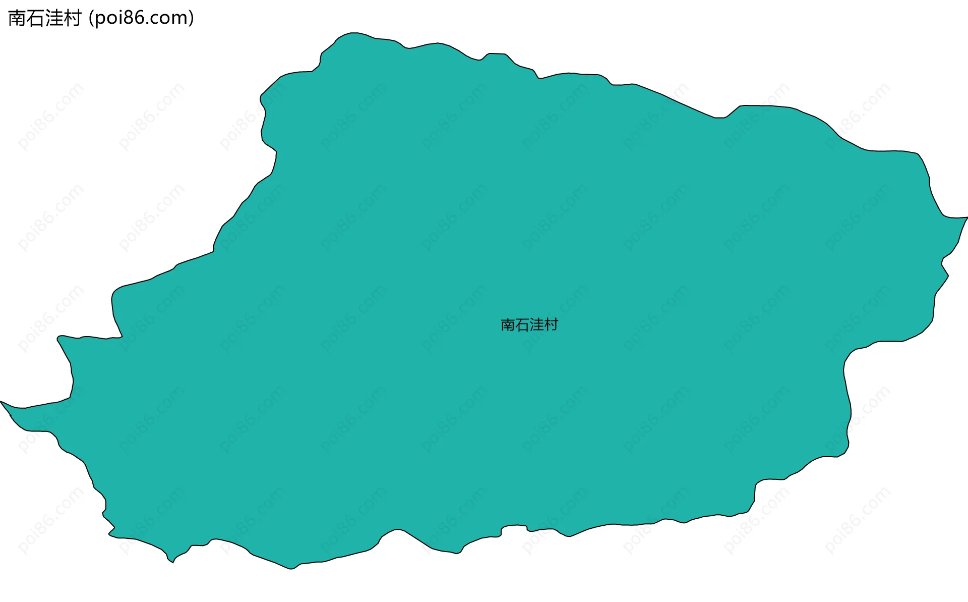 南石洼村边界地图