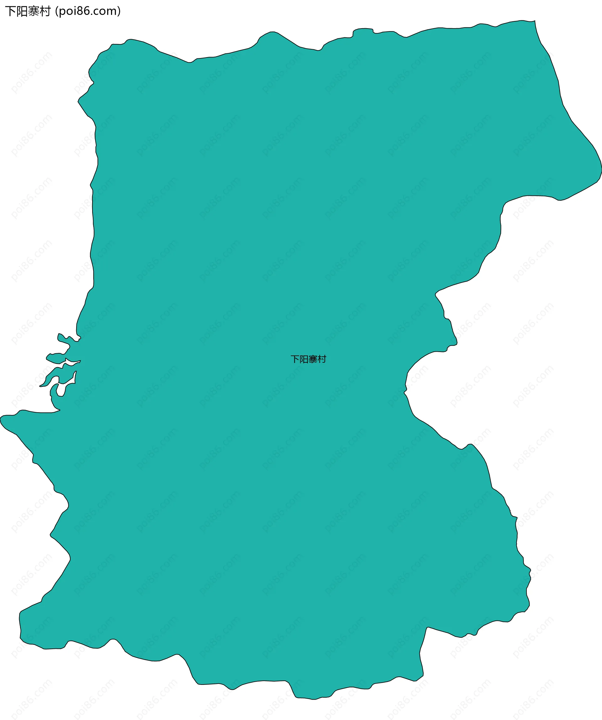 下阳寨村边界地图