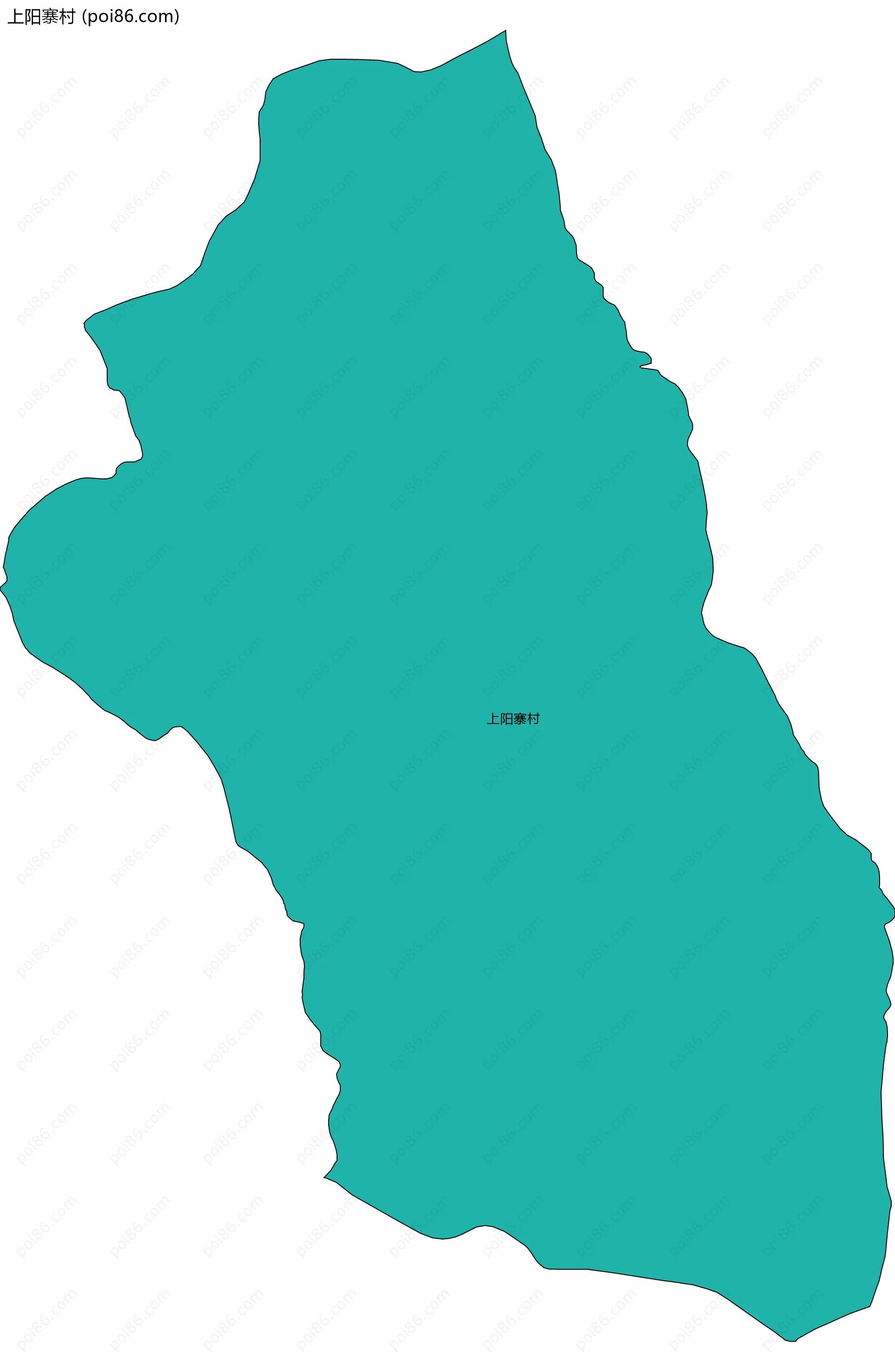 上阳寨村边界地图