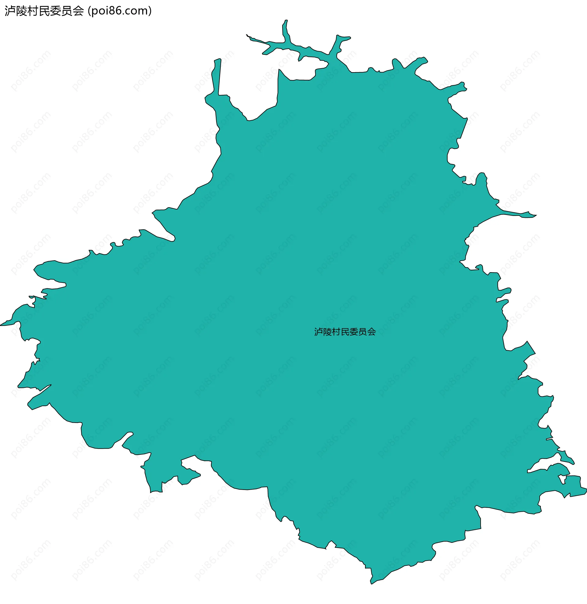 泸陵村民委员会边界地图