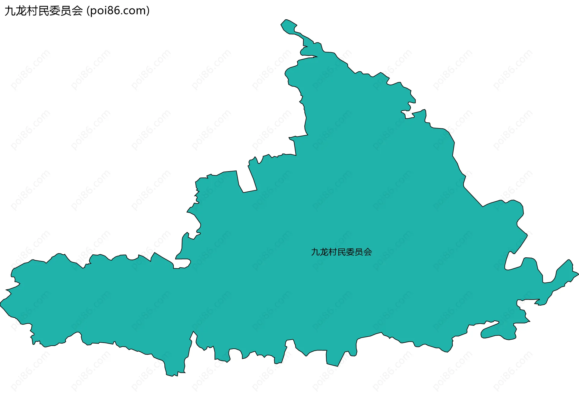 九龙村民委员会边界地图