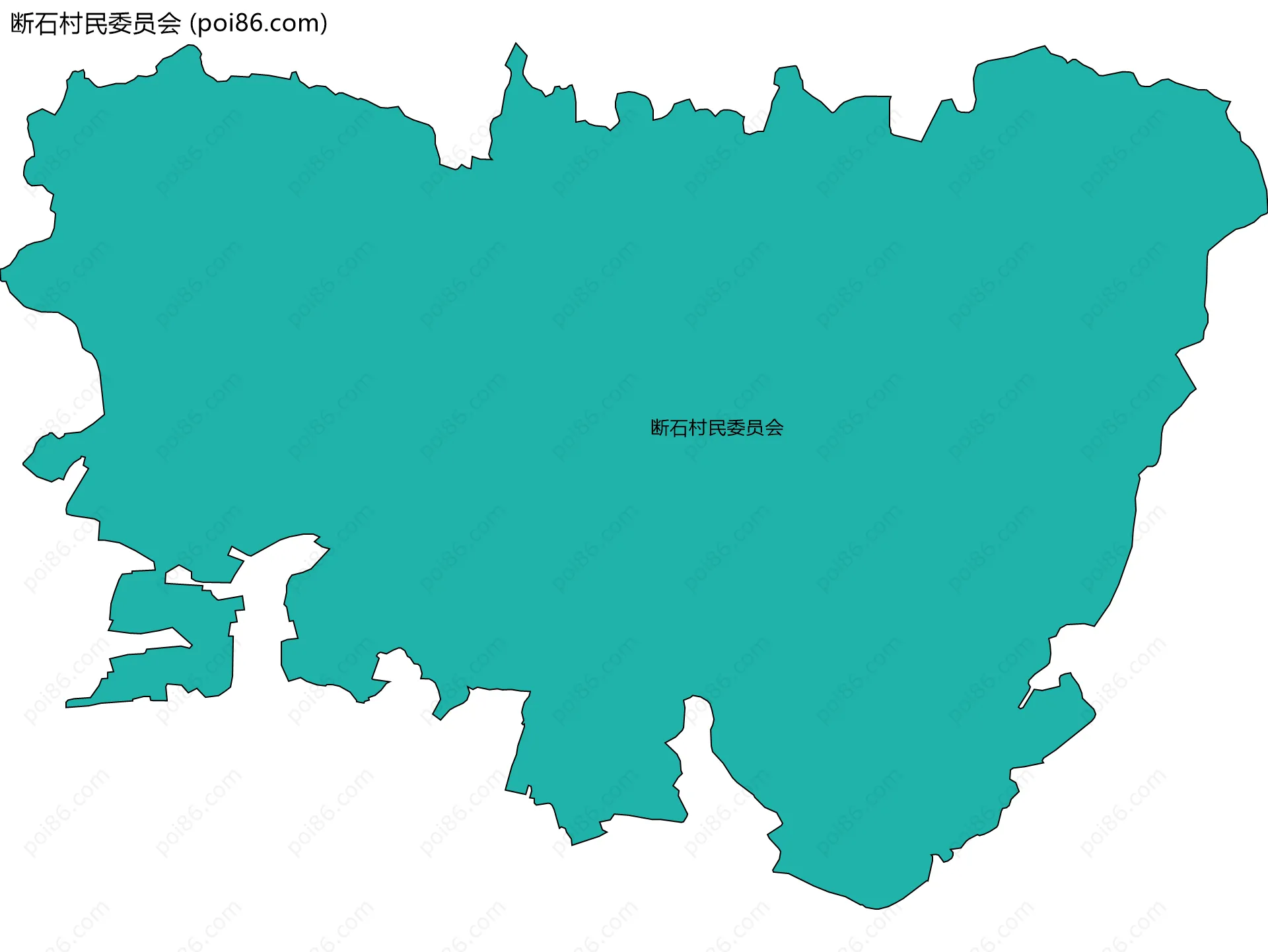 断石村民委员会边界地图