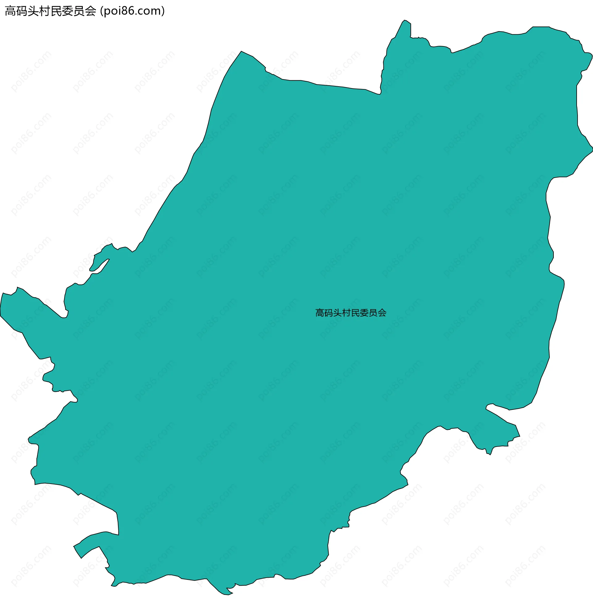 高码头村民委员会边界地图