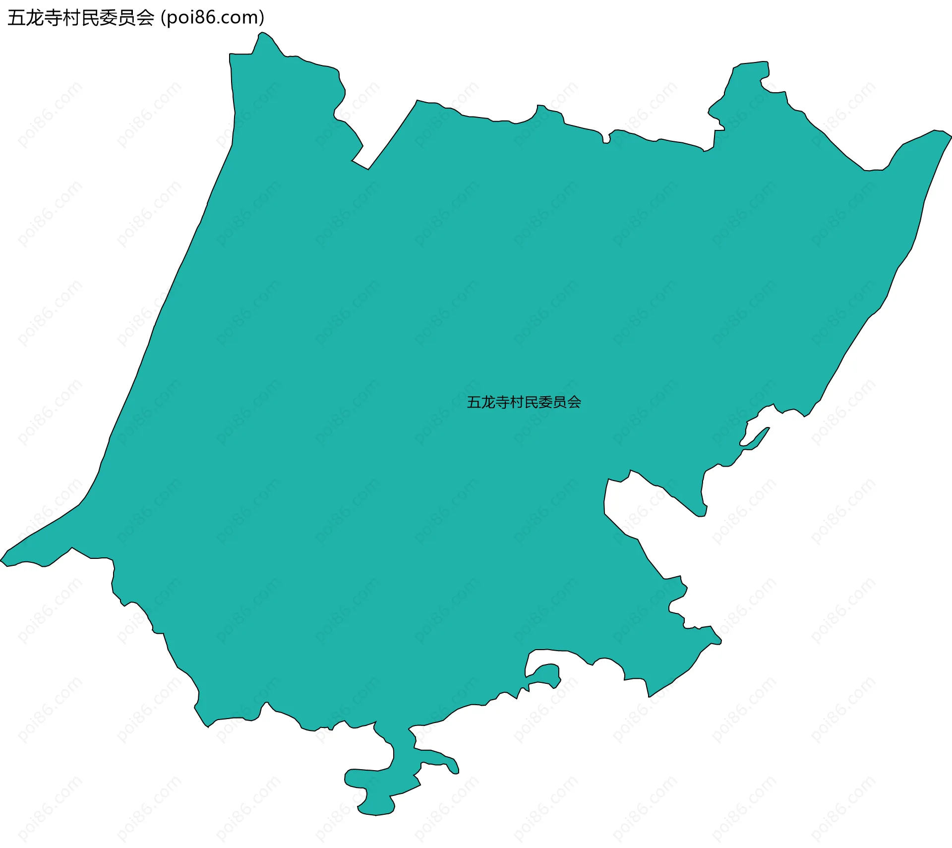 五龙寺村民委员会边界地图