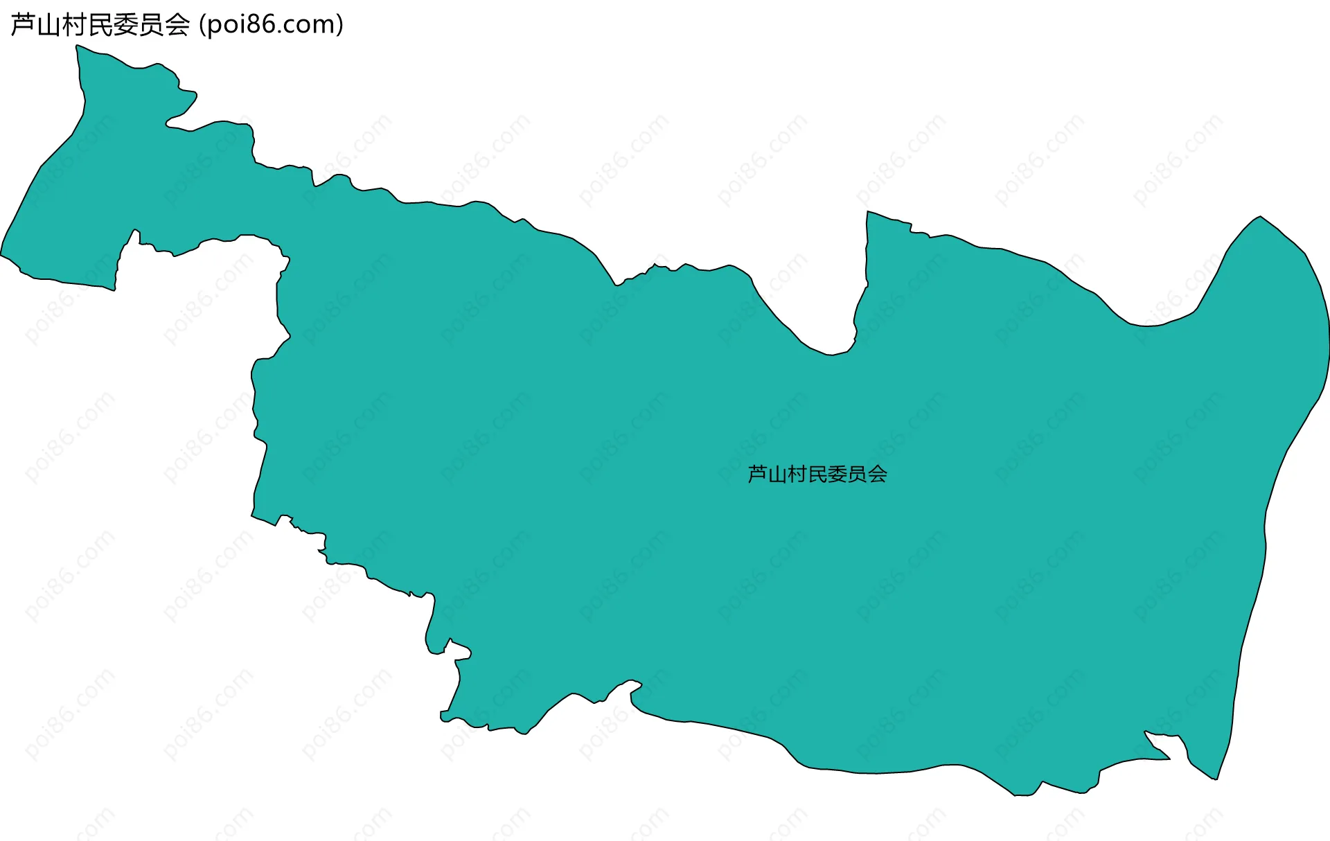 芦山村民委员会边界地图