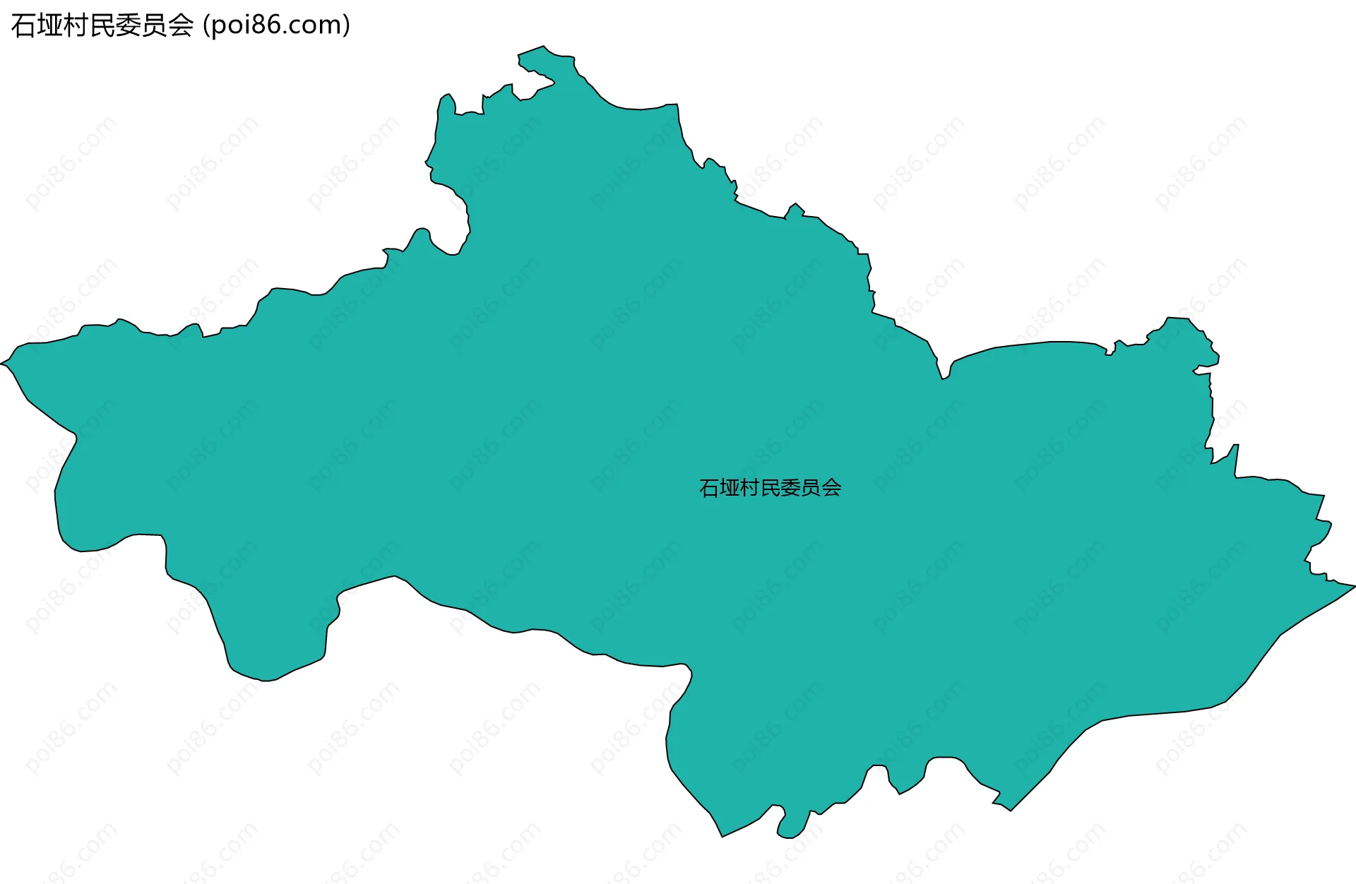 石垭村民委员会边界地图