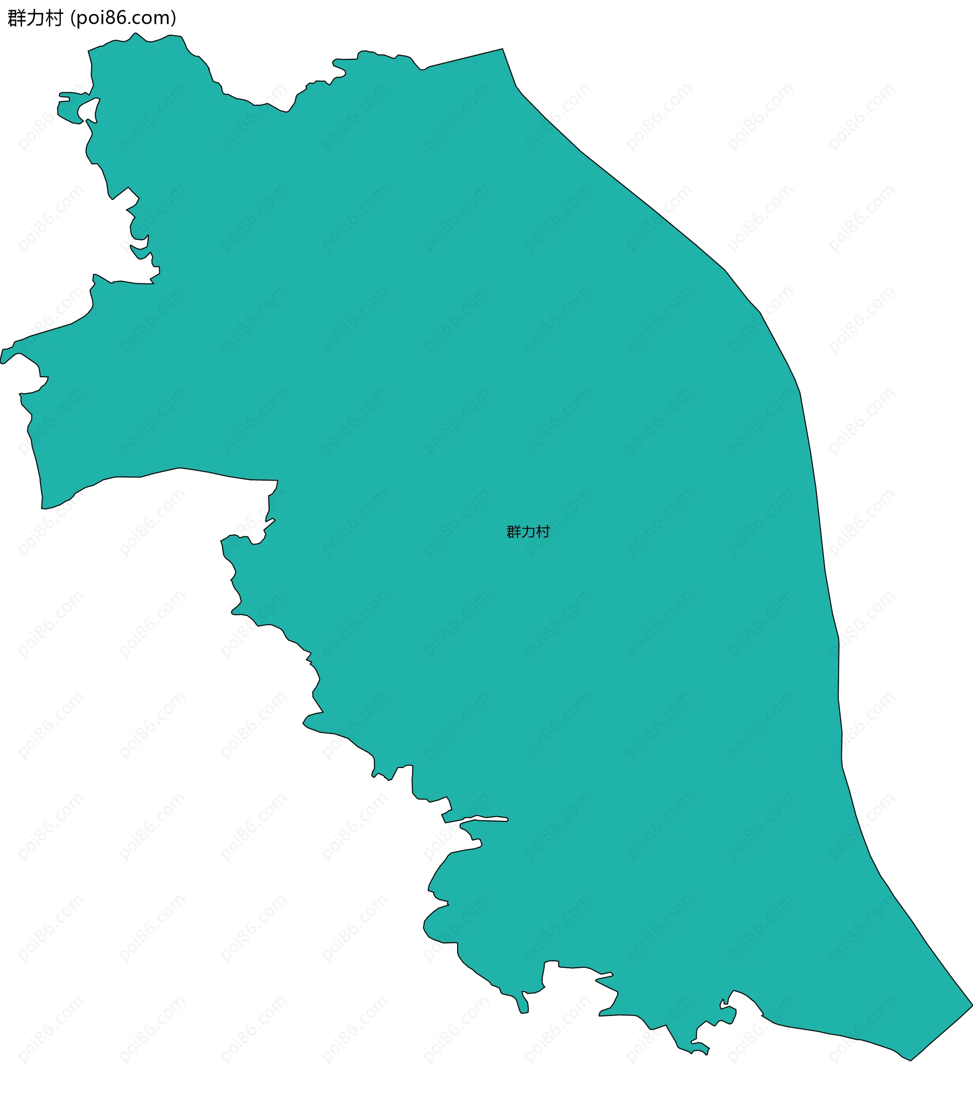 群力村边界地图