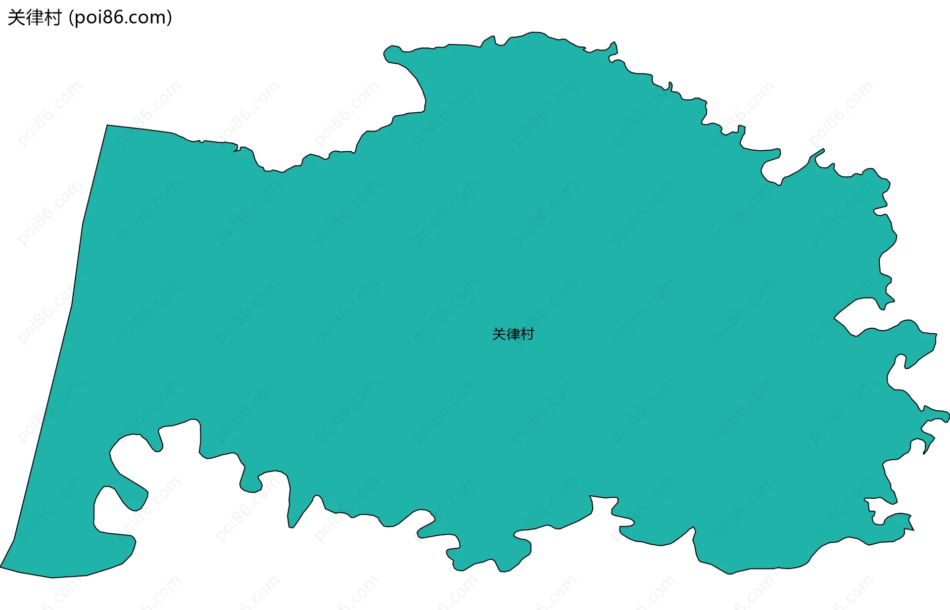关律村边界地图