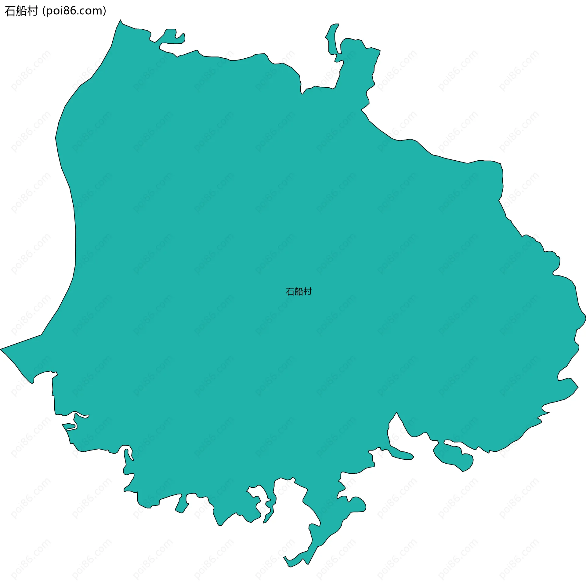 石船村边界地图