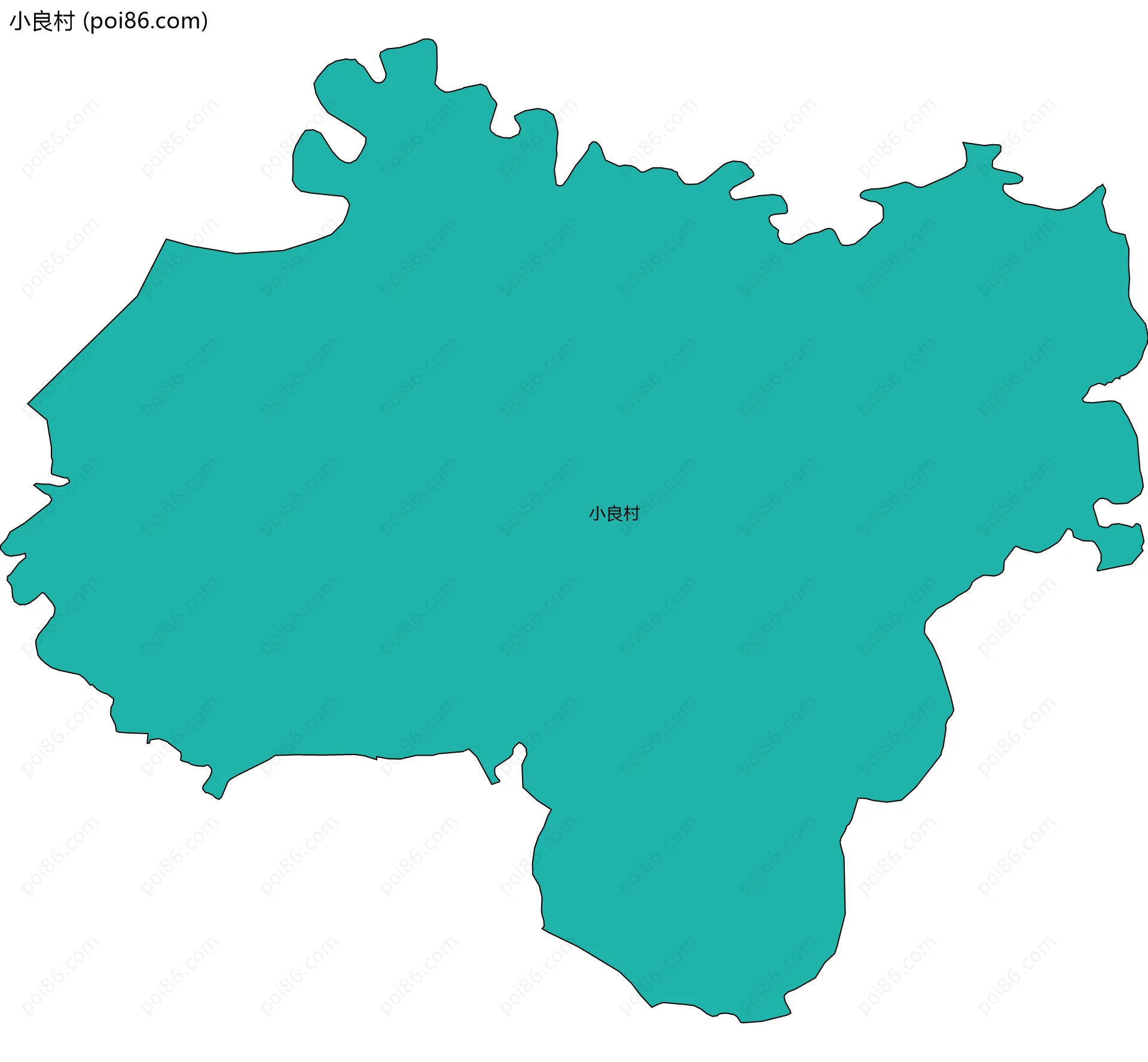 小良村边界地图