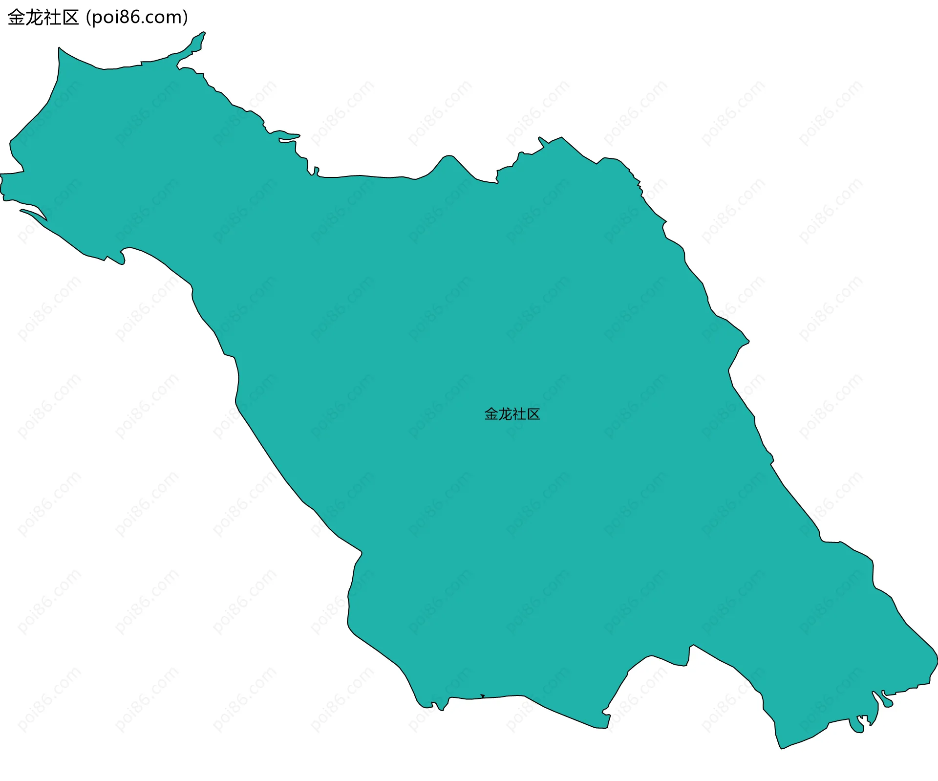 金龙社区边界地图