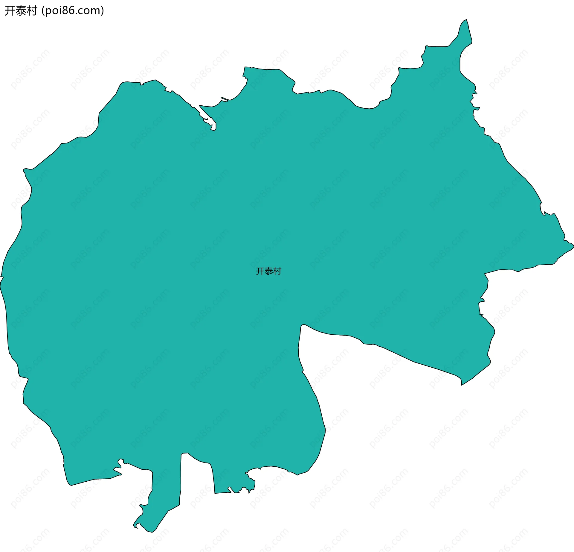 开泰村边界地图