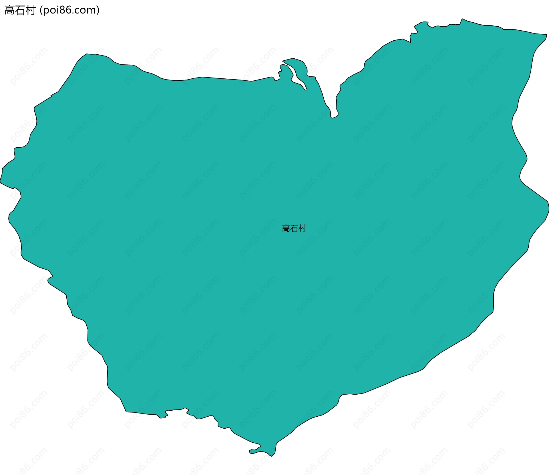 高石村边界地图