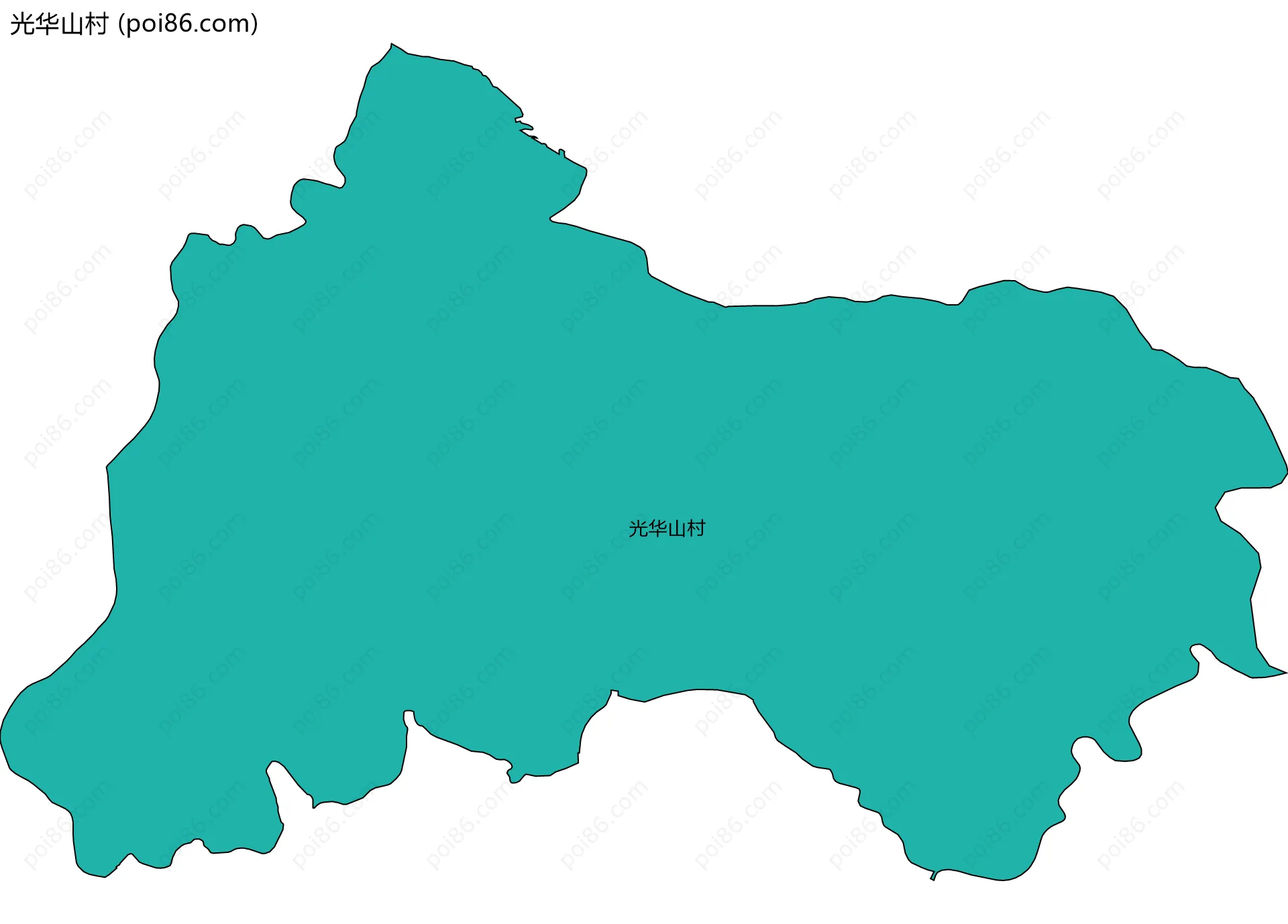 光华山村边界地图
