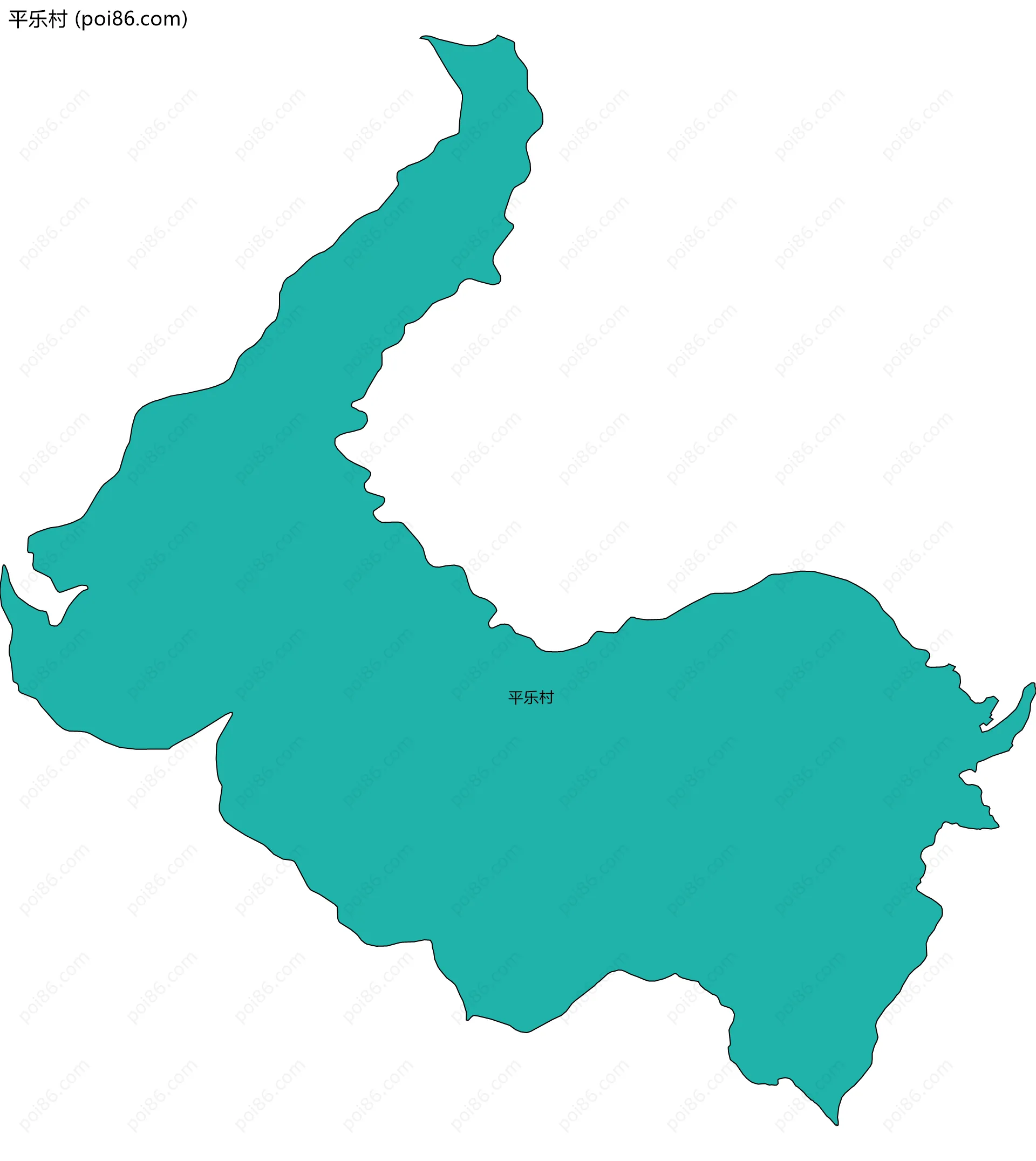 平乐村边界地图