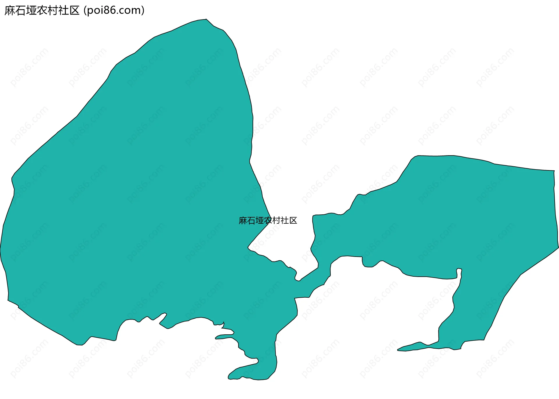 麻石垭农村社区边界地图