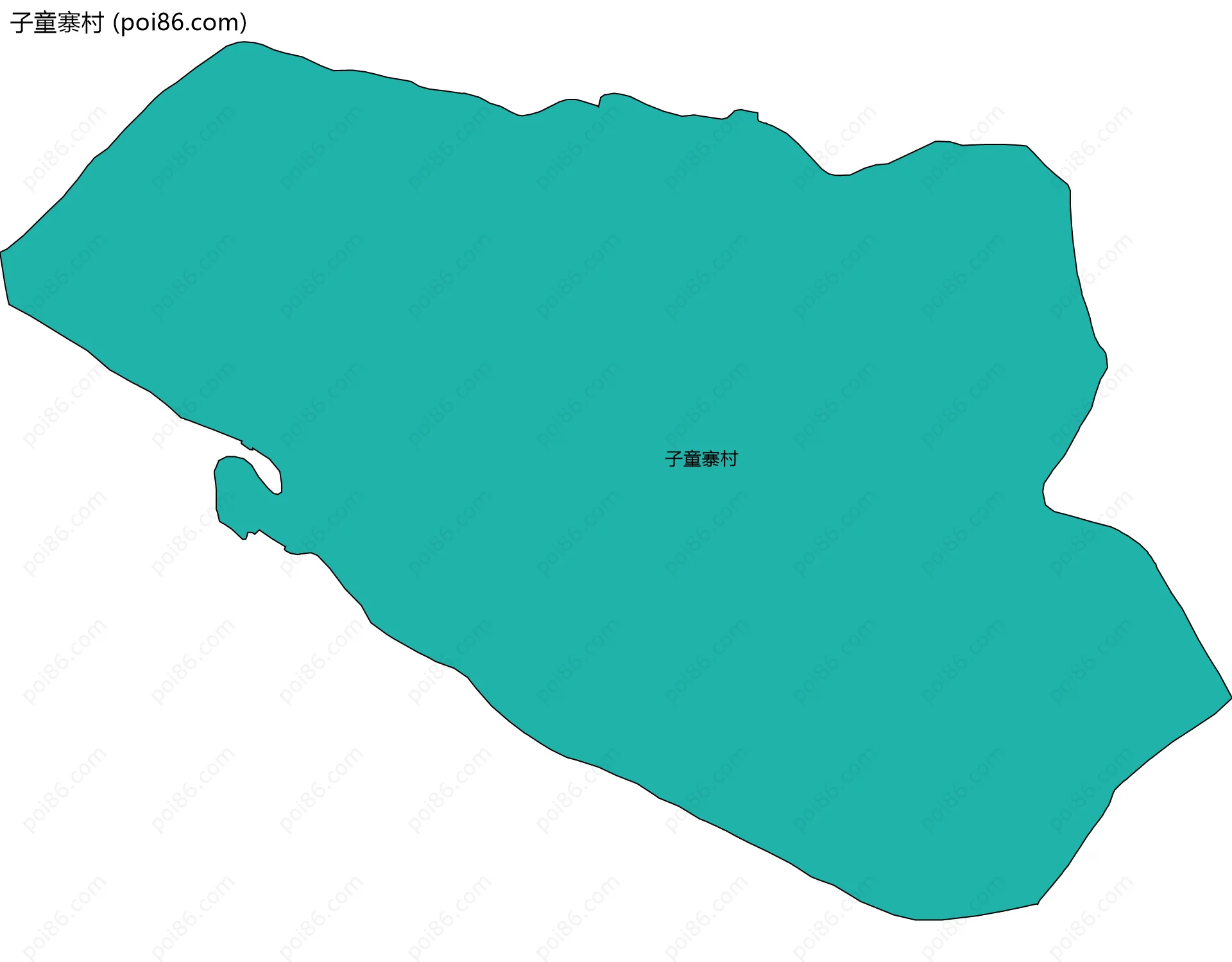 子童寨村边界地图