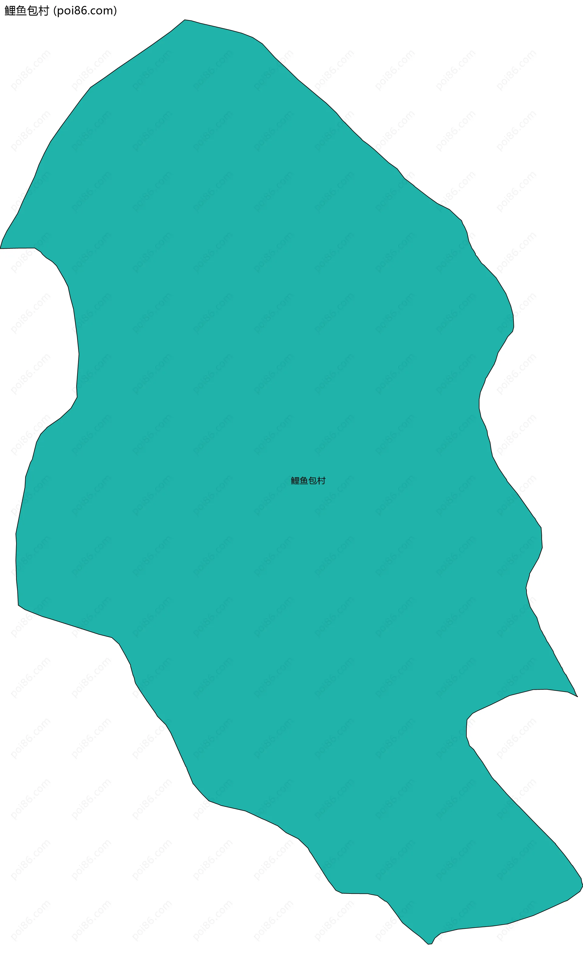 鲤鱼包村边界地图