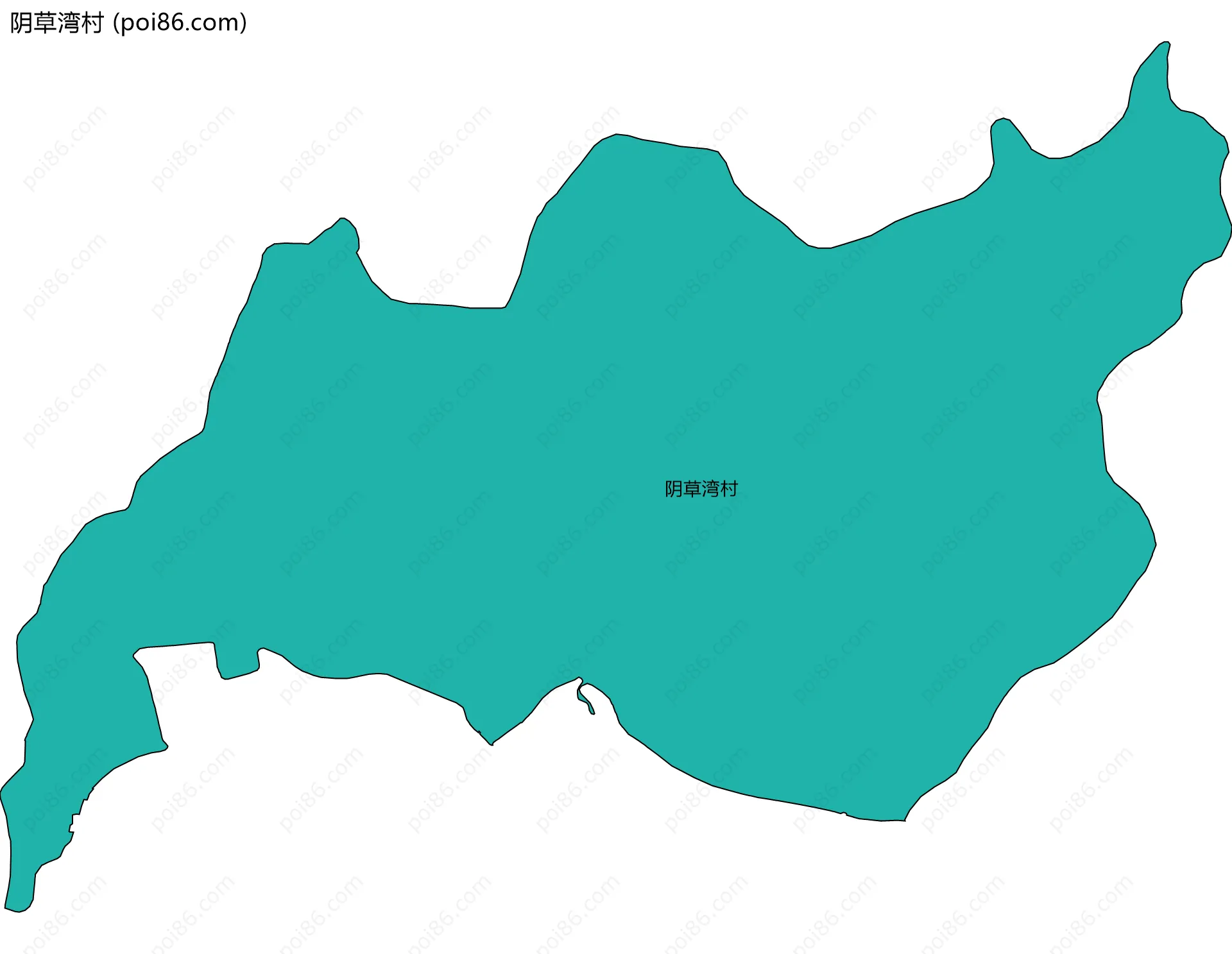 阴草湾村边界地图