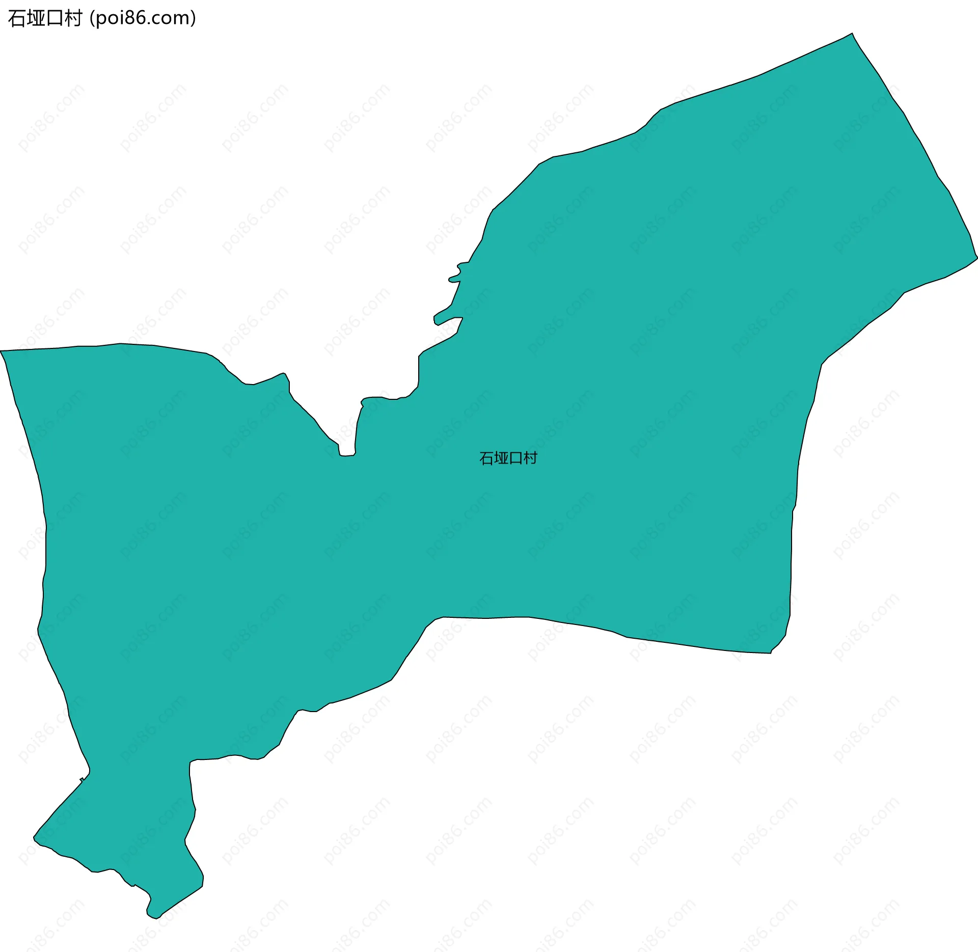 石垭口村边界地图