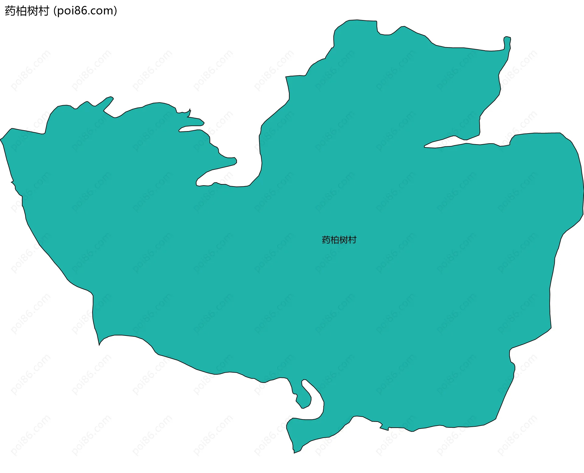 药柏树村边界地图