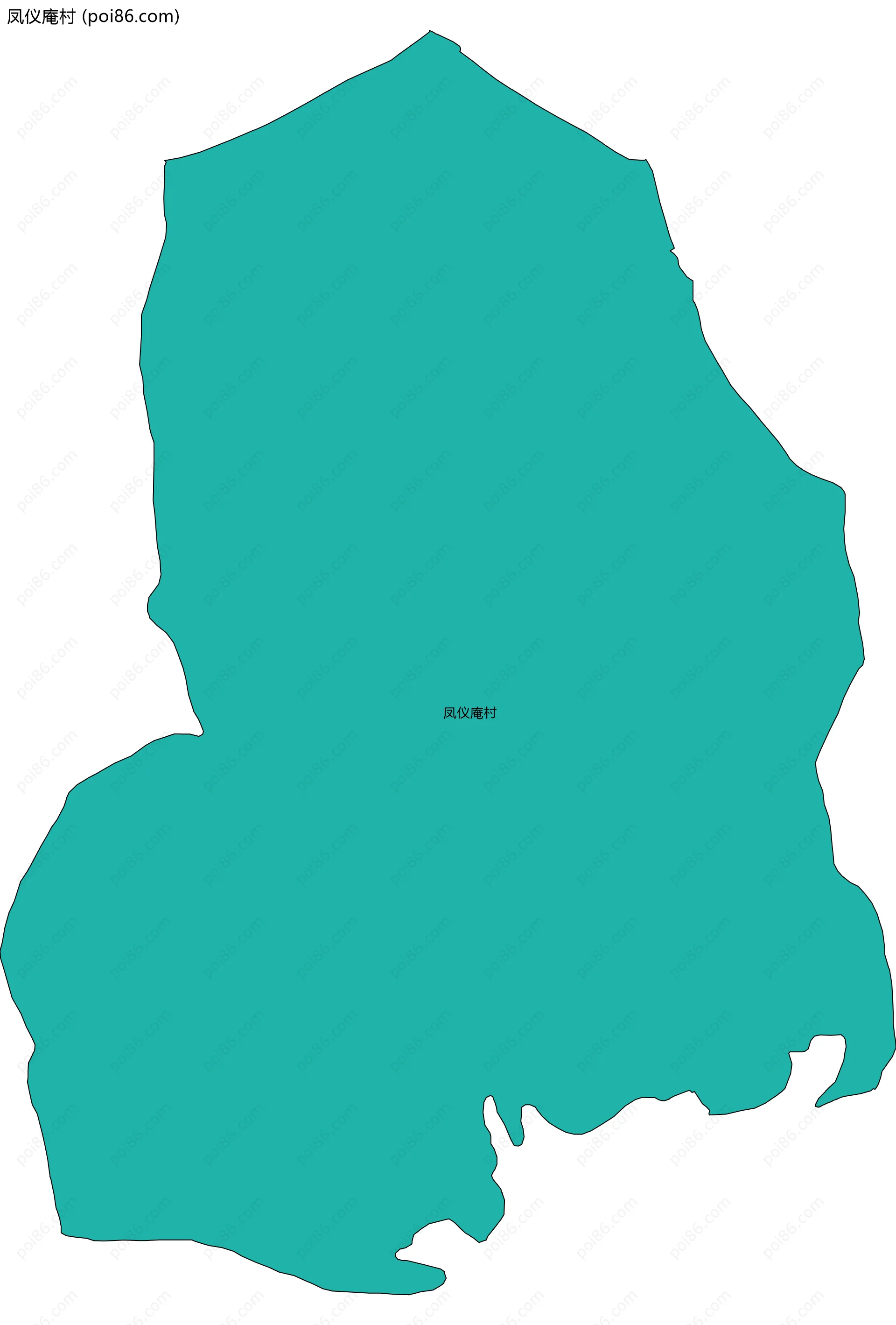 凤仪庵村边界地图