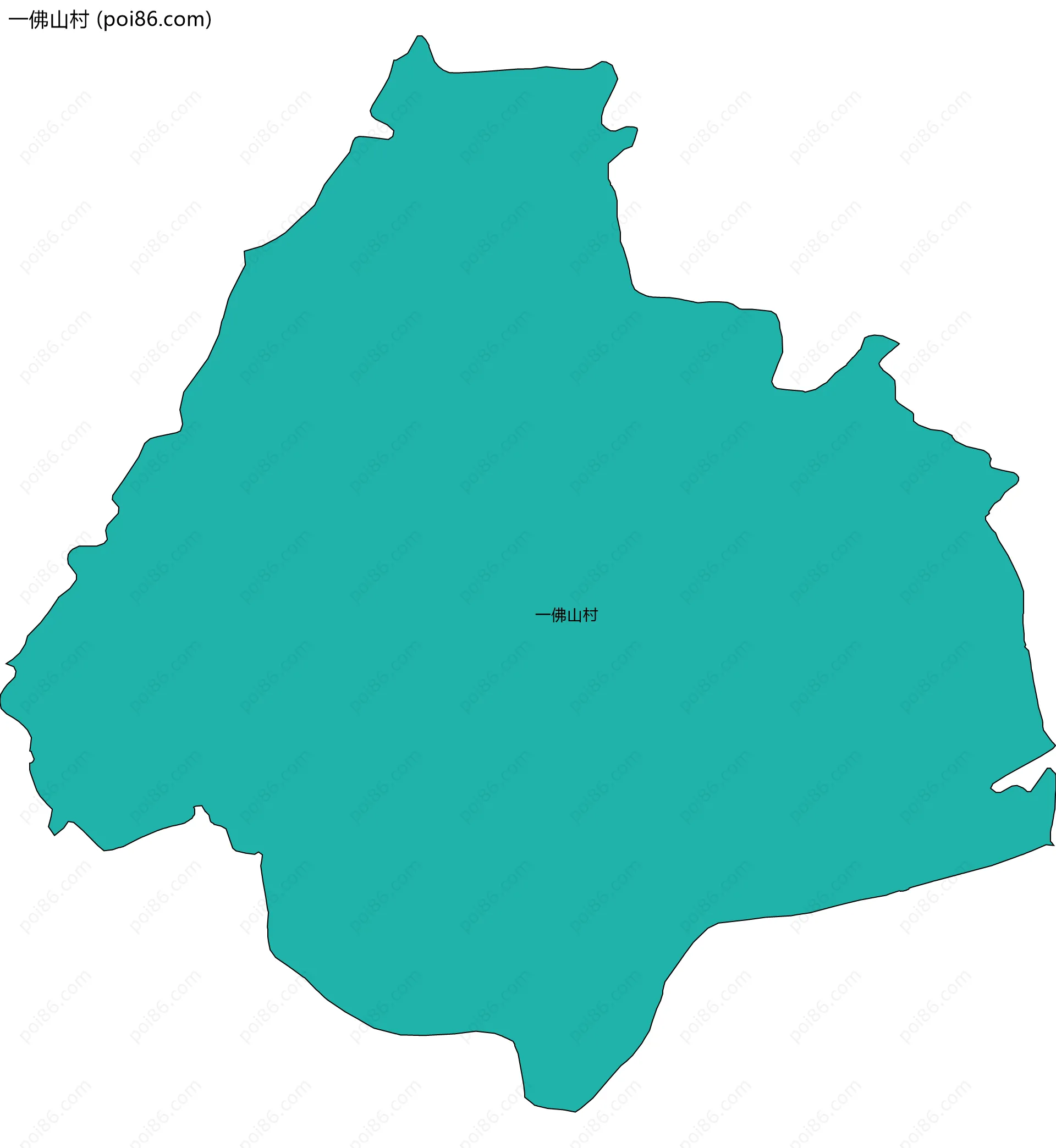 一佛山村边界地图