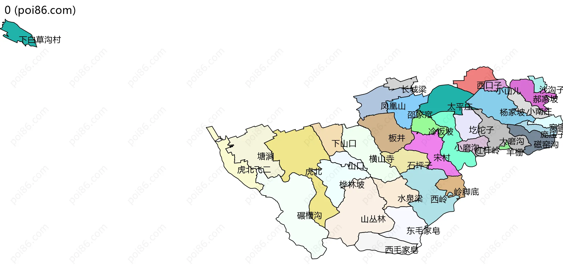 0边界地图(五级行政区划)