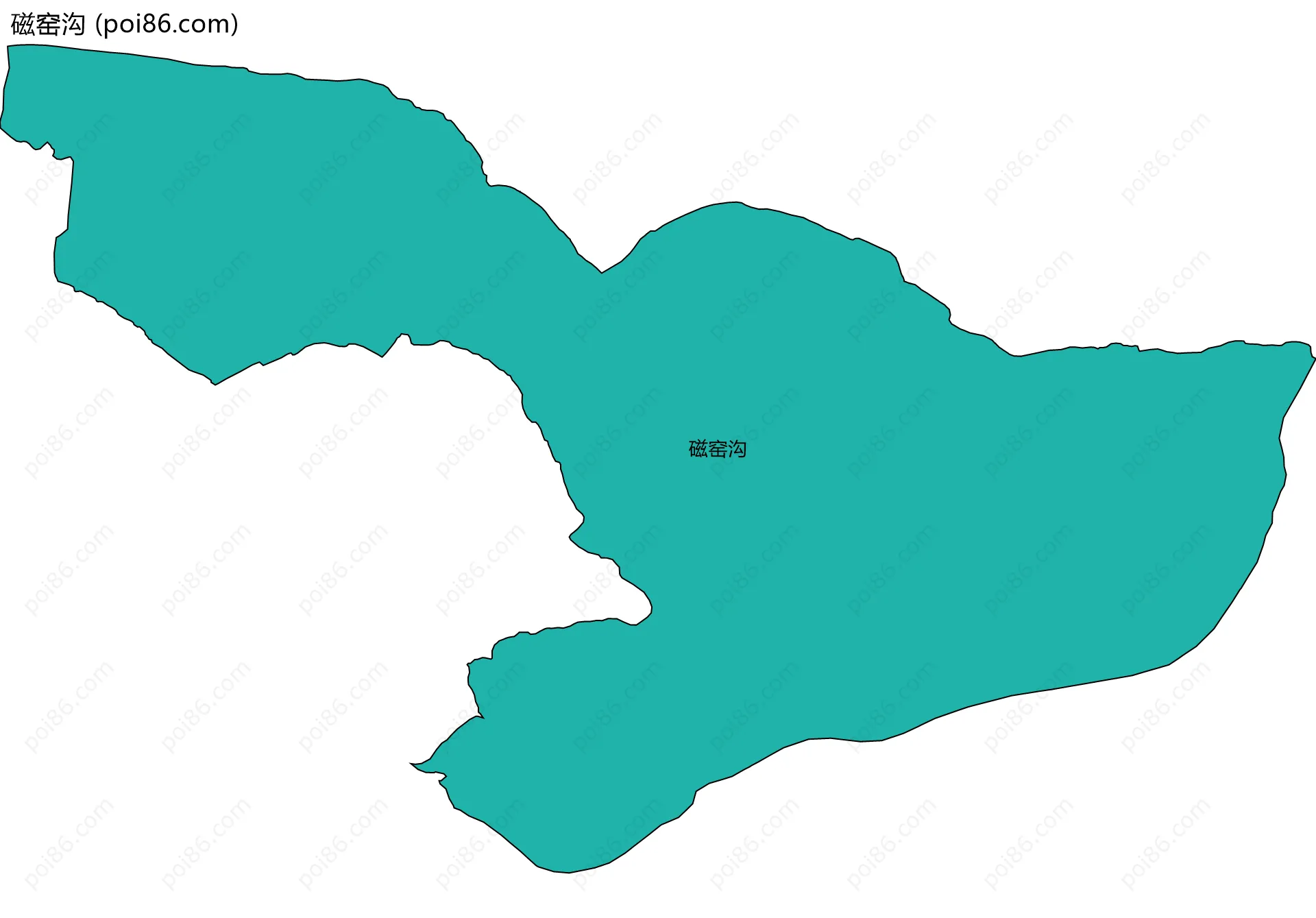 磁窑沟边界地图