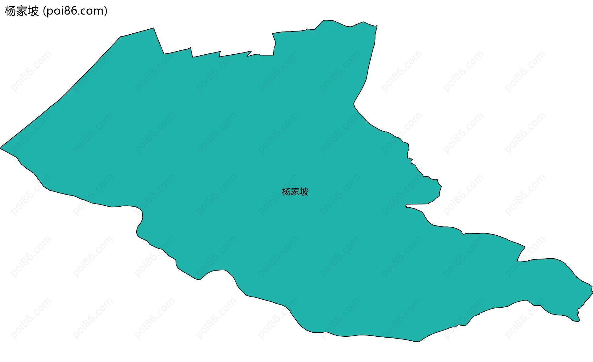 杨家坡边界地图