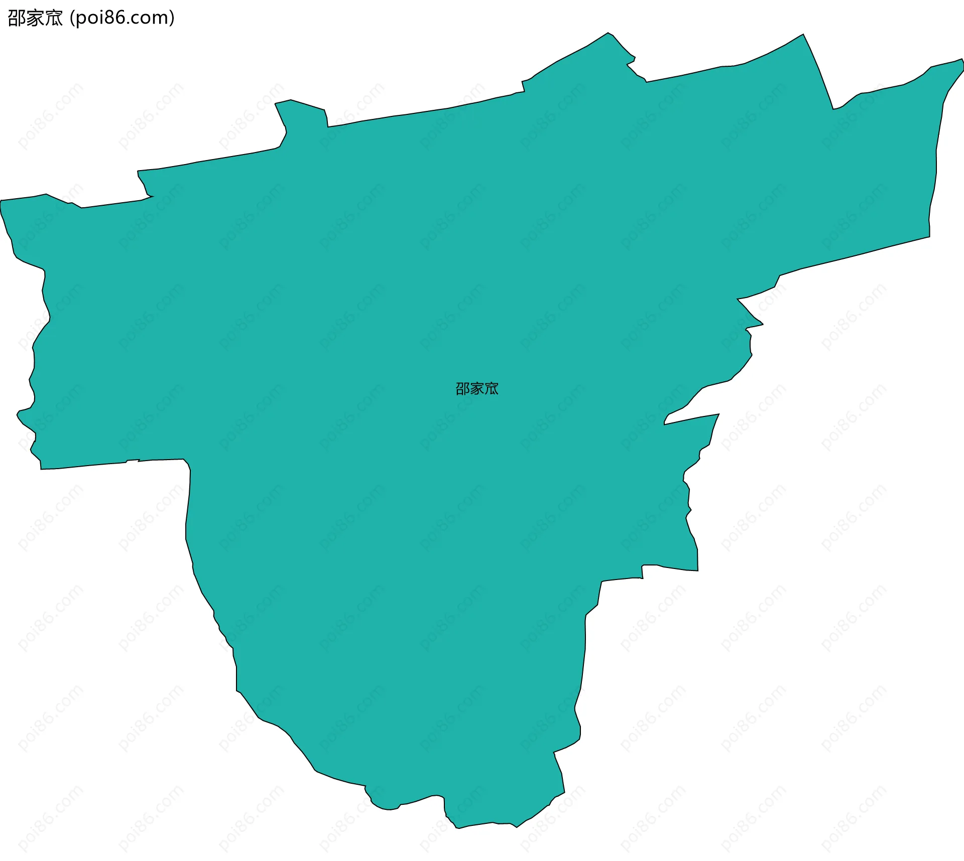 邵家窊边界地图