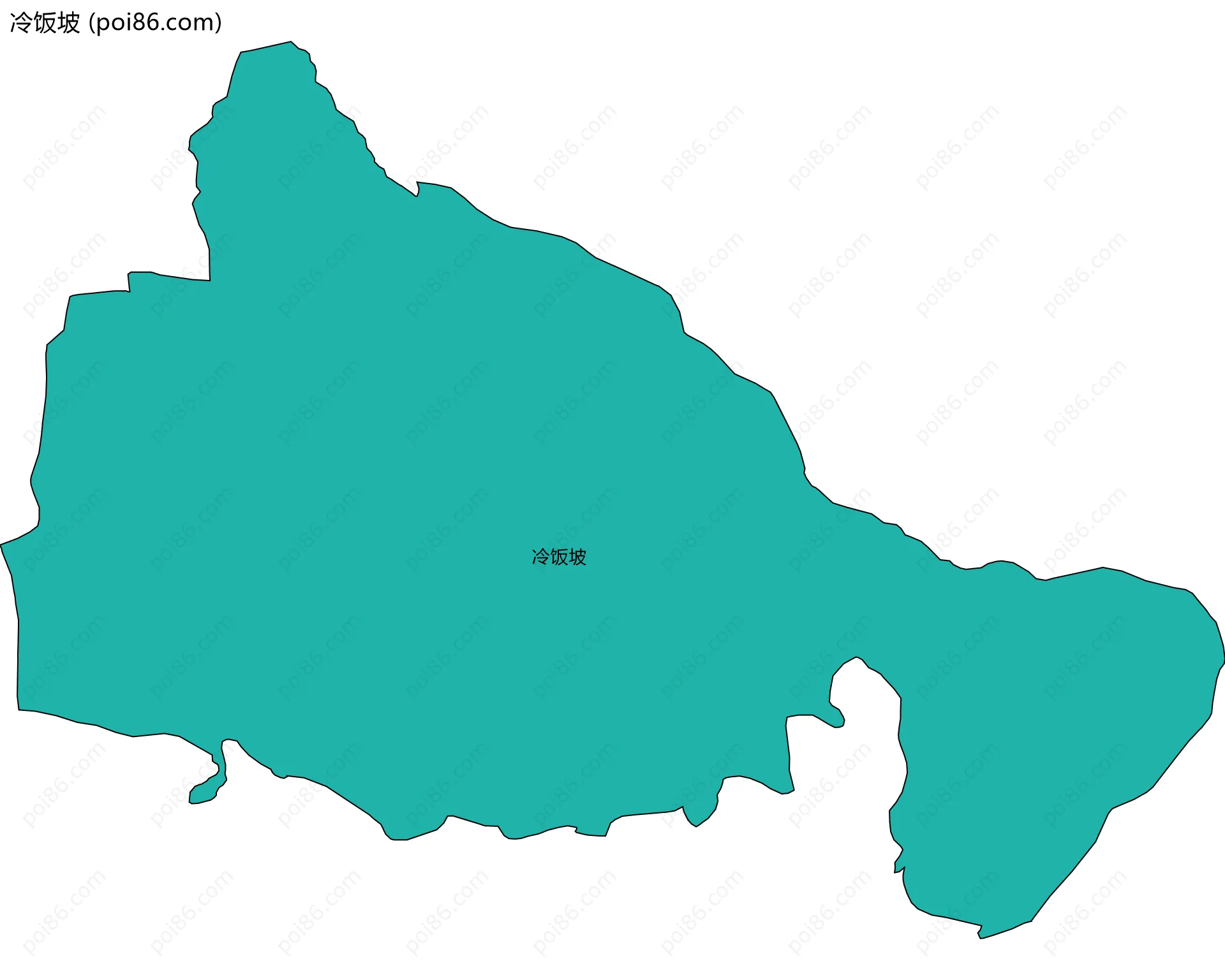 冷饭坡边界地图