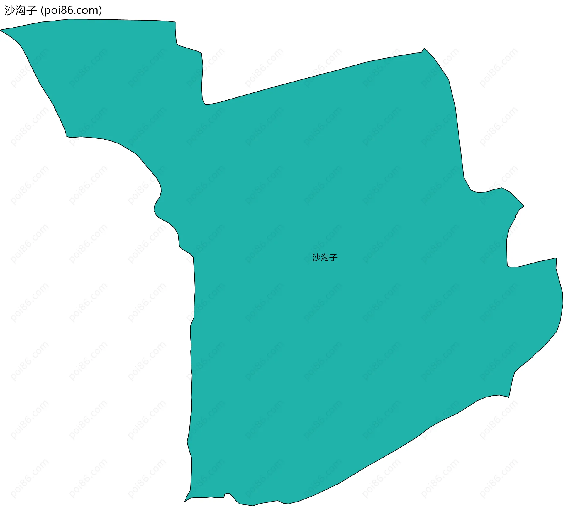 沙沟子边界地图