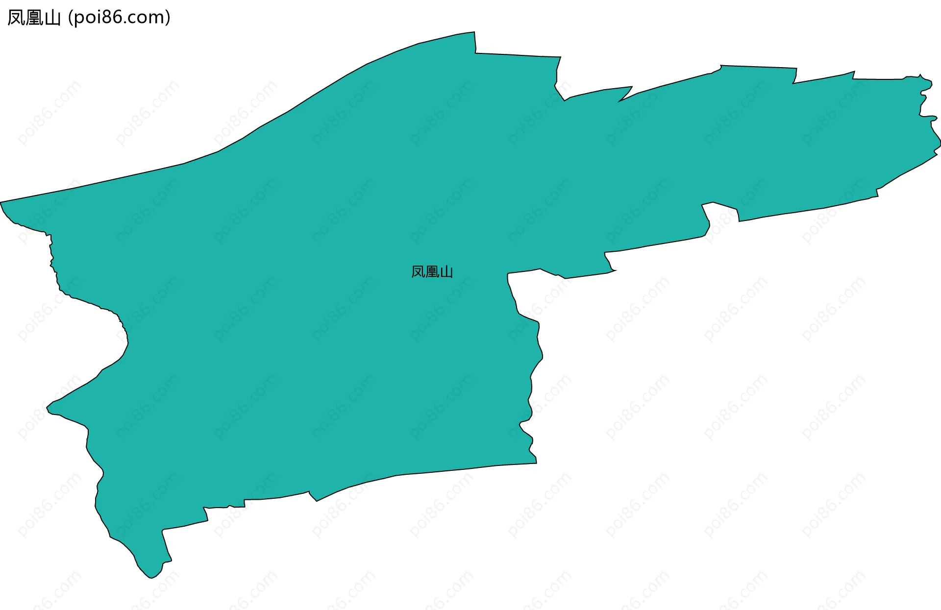 凤凰山边界地图