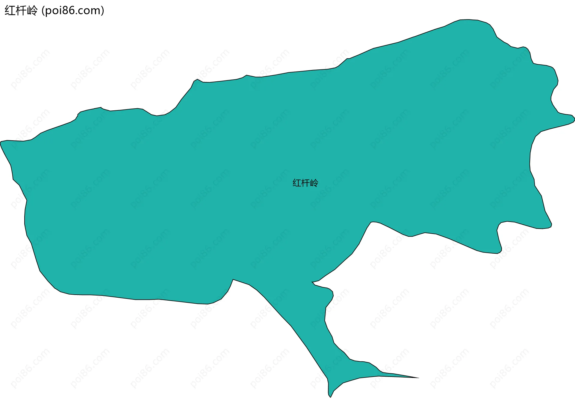 红杄岭边界地图