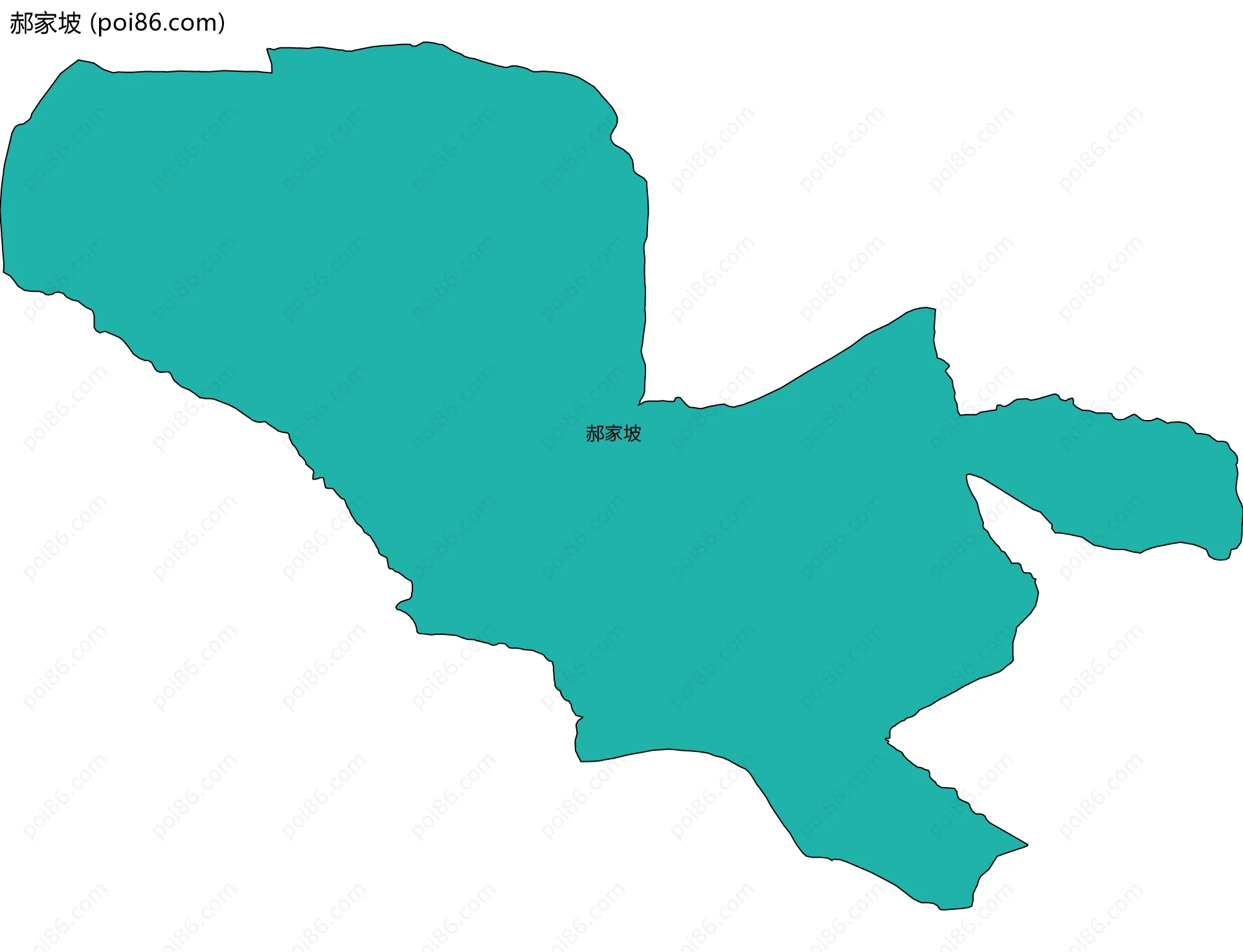 郝家坡边界地图