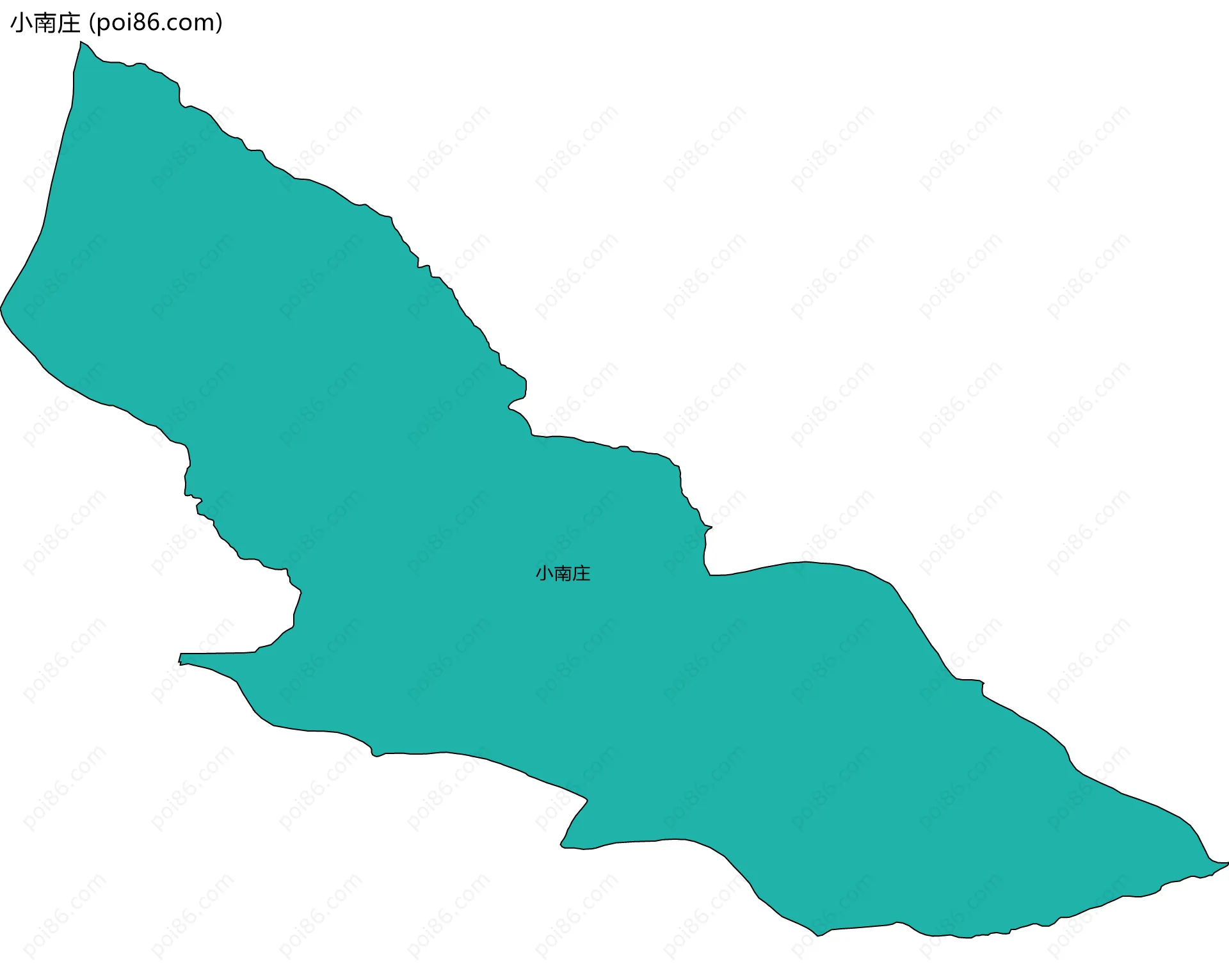 小南庄边界地图