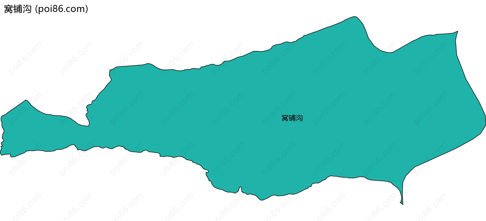 窝铺沟边界地图