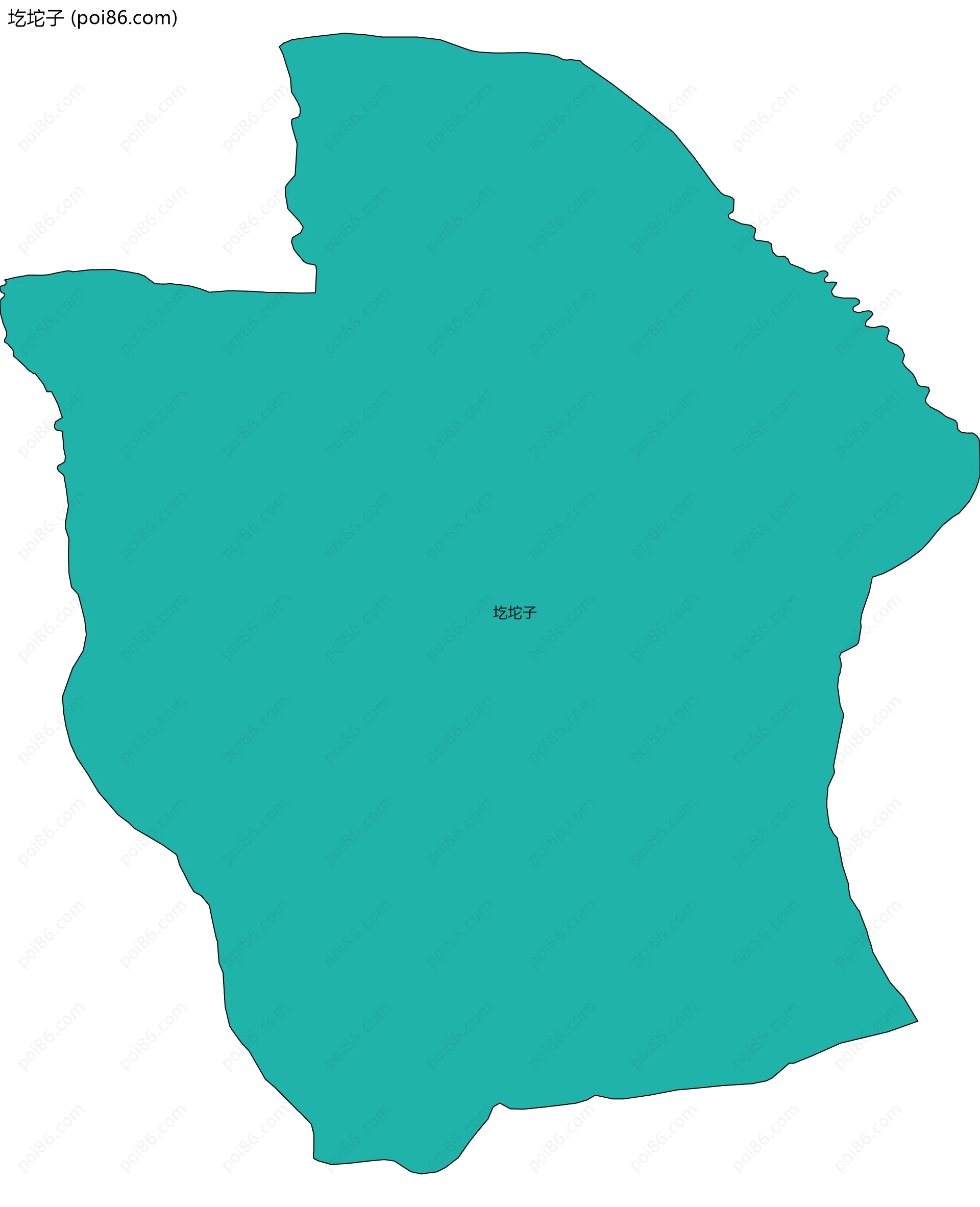 圪坨子边界地图