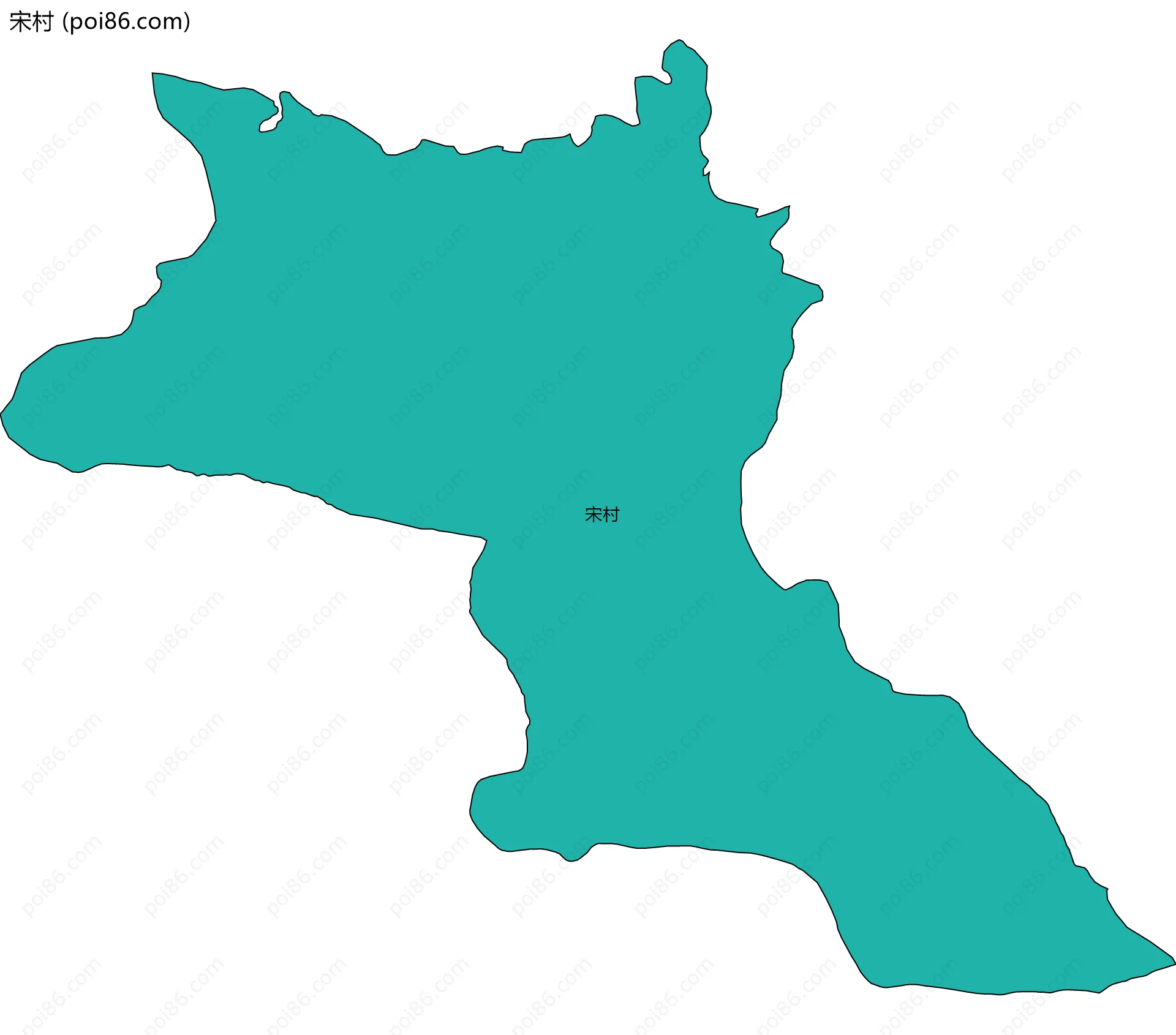 宋村边界地图