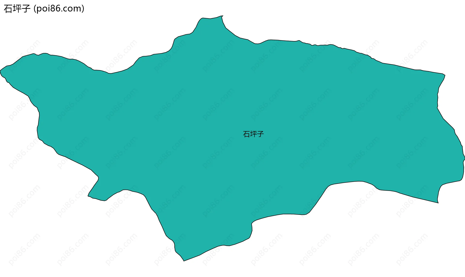 石坪子边界地图