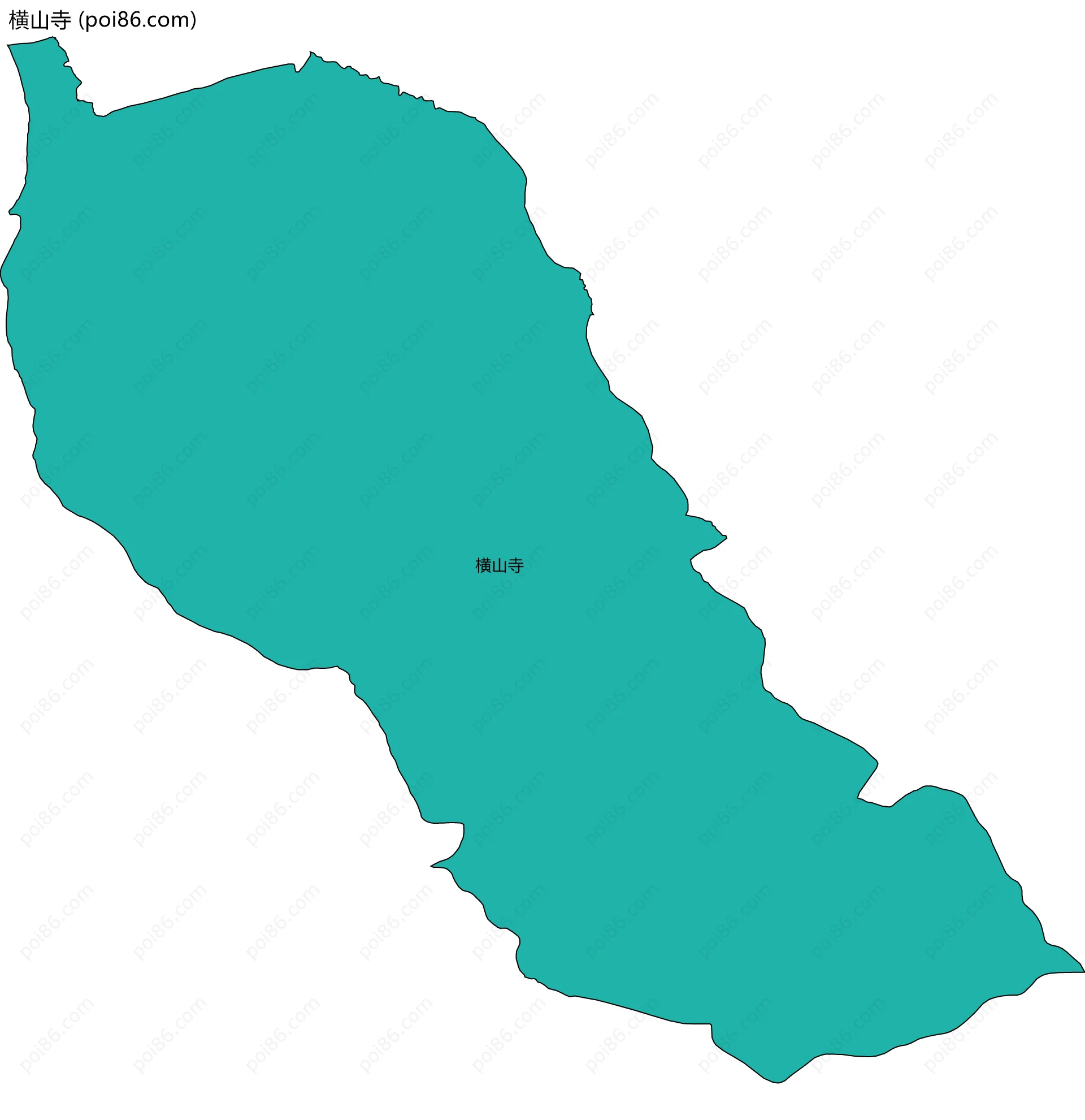 横山寺边界地图