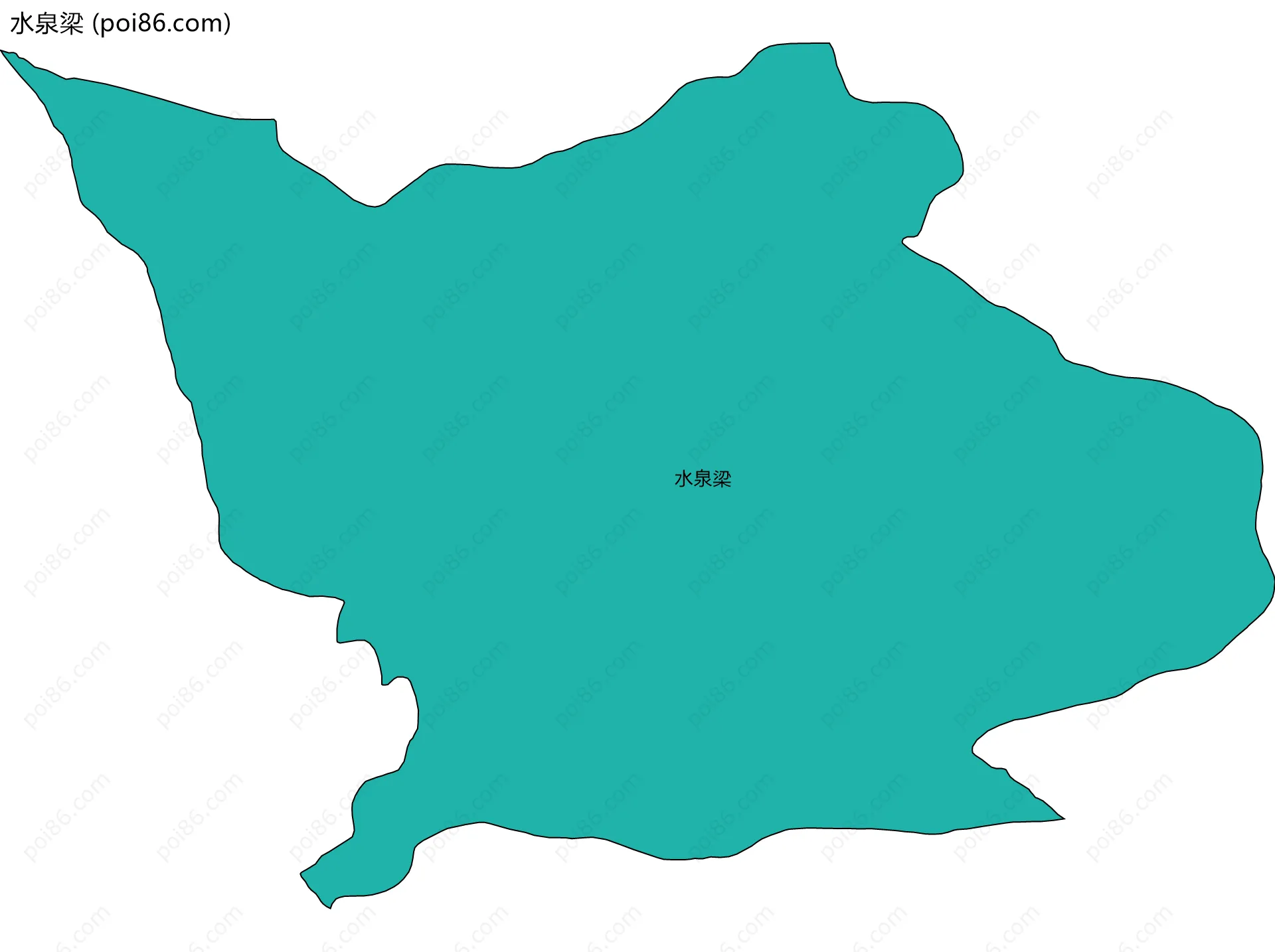 水泉梁边界地图