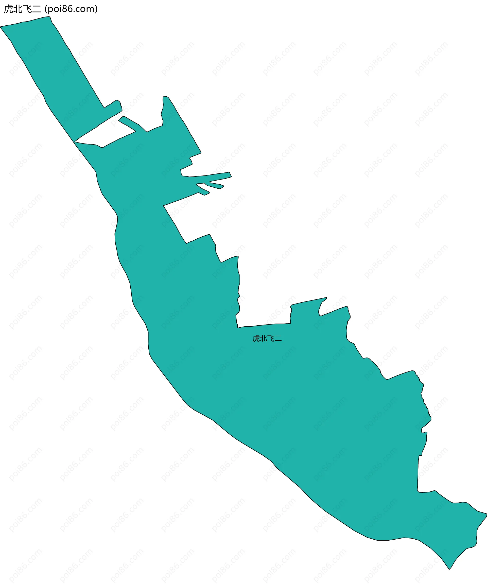 虎北飞二边界地图