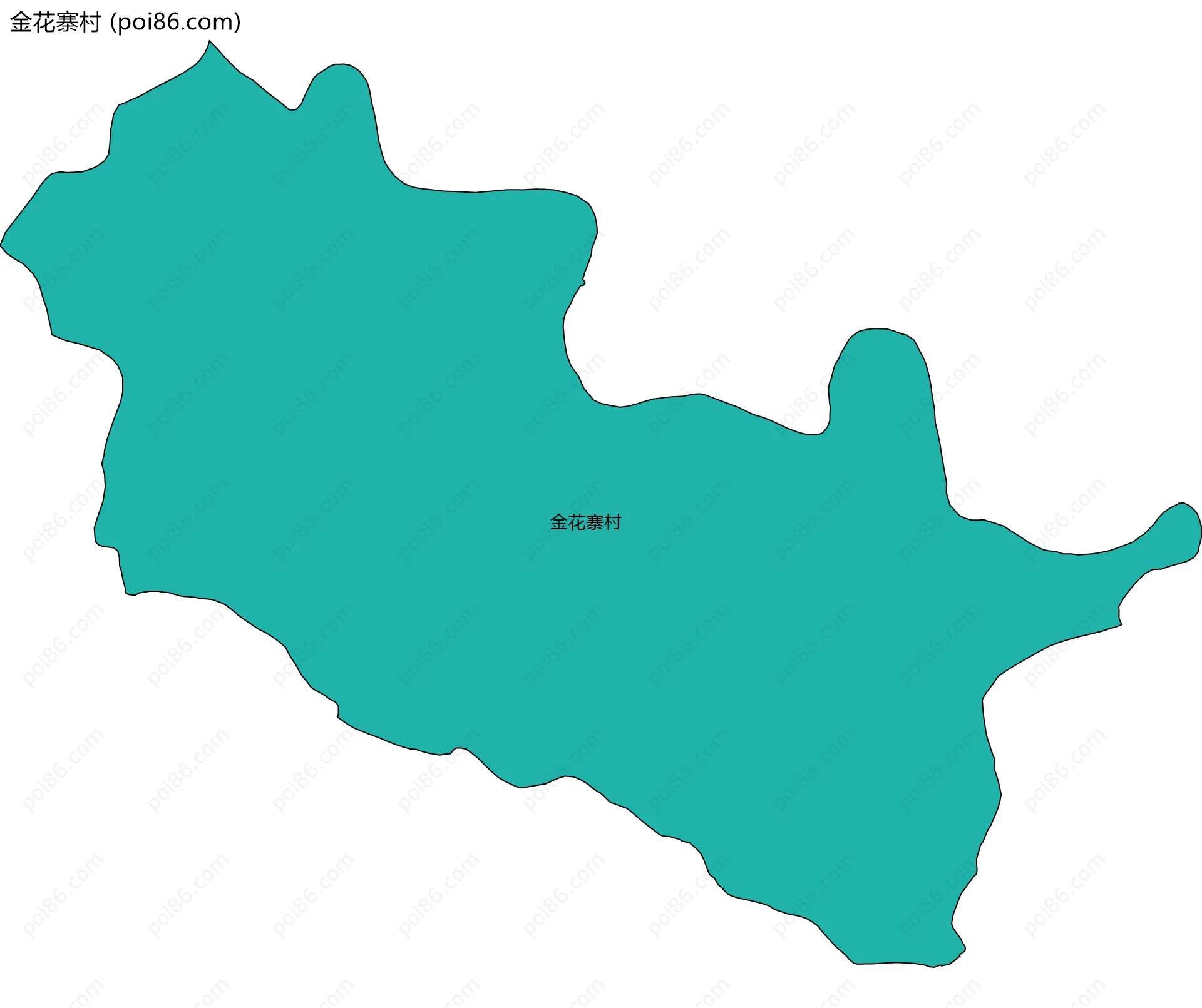 金花寨村边界地图