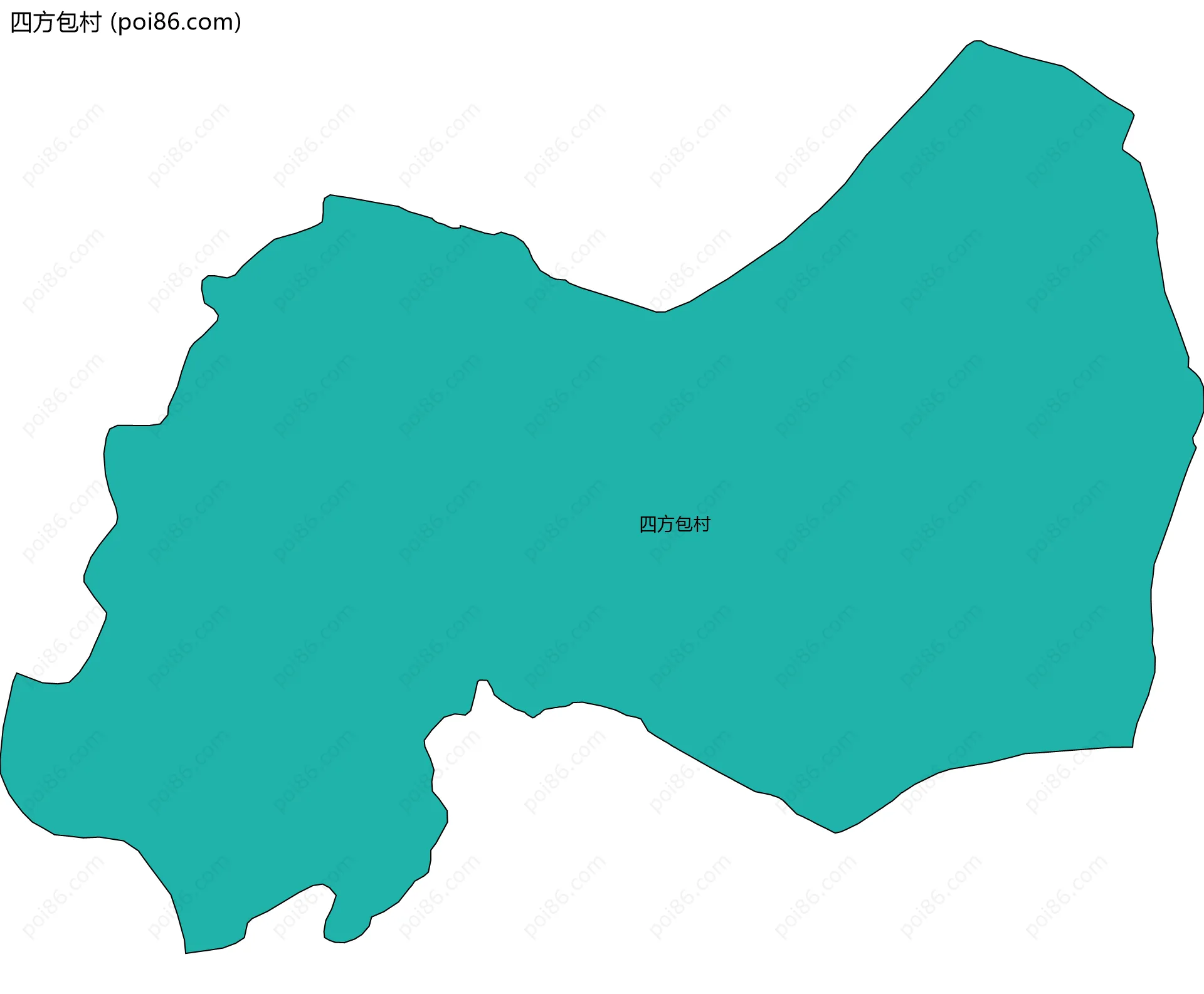 四方包村边界地图