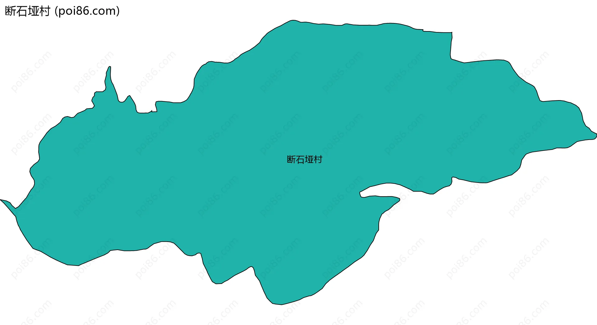 断石垭村边界地图