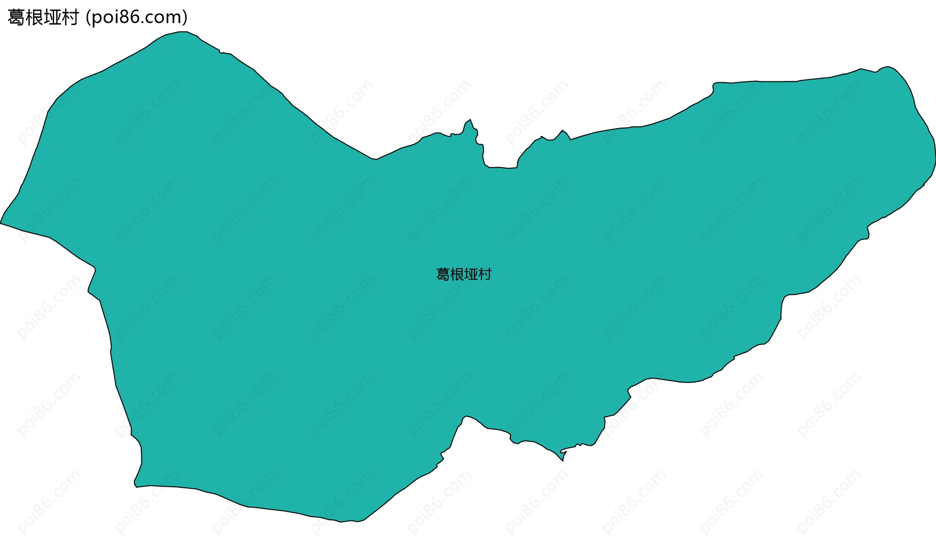 葛根垭村边界地图