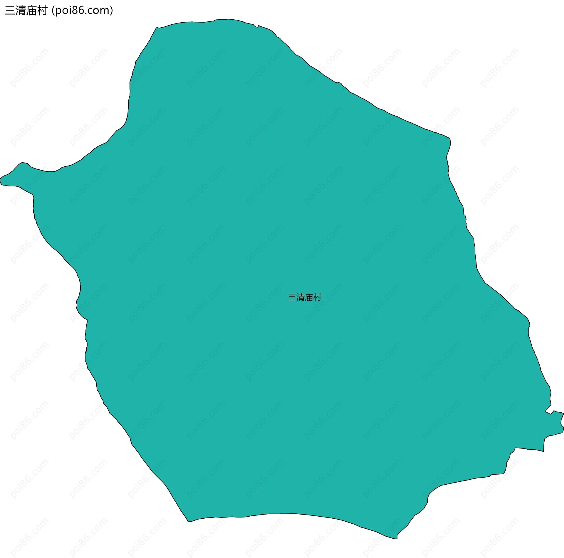 三清庙村边界地图