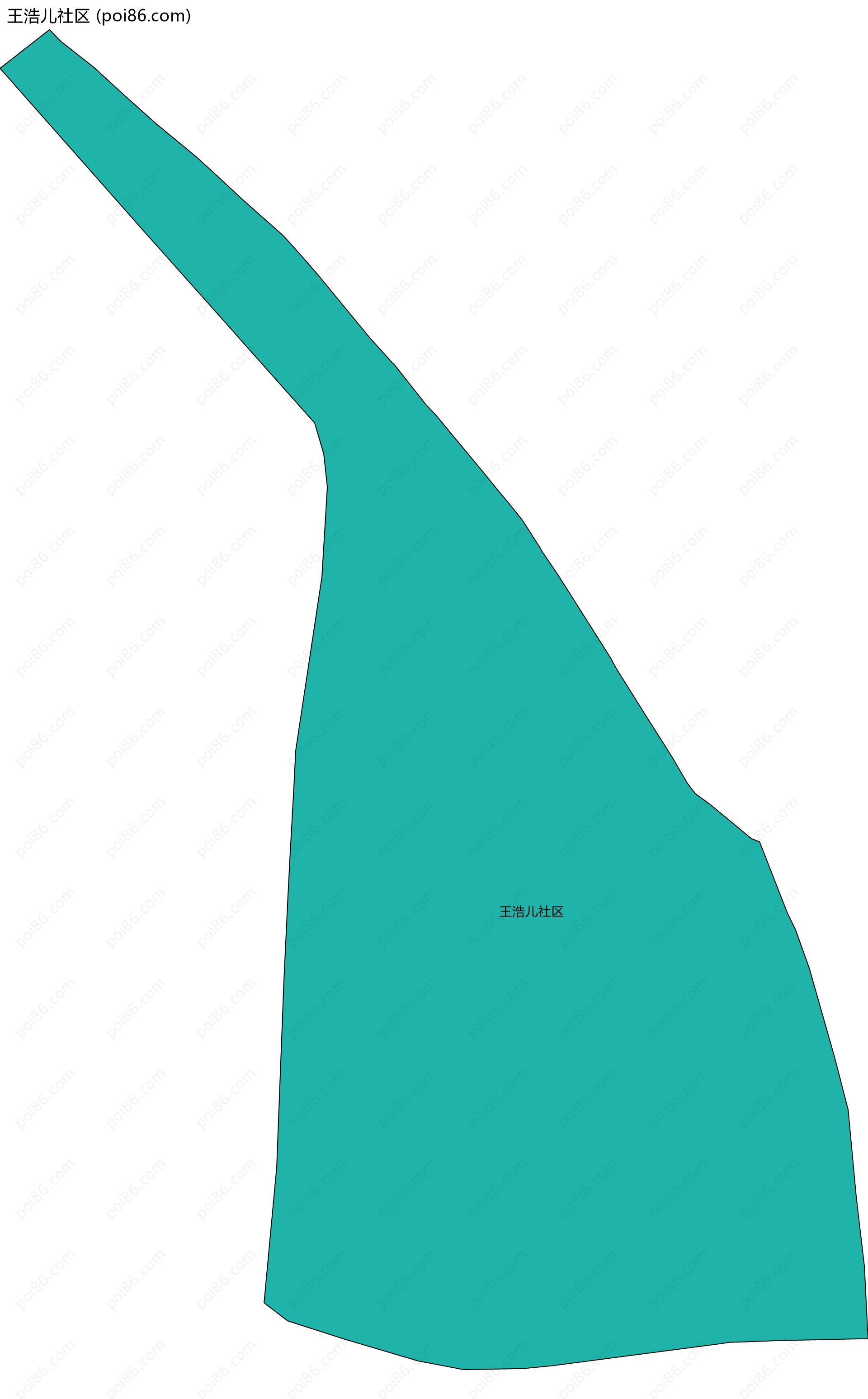 王浩儿社区边界地图